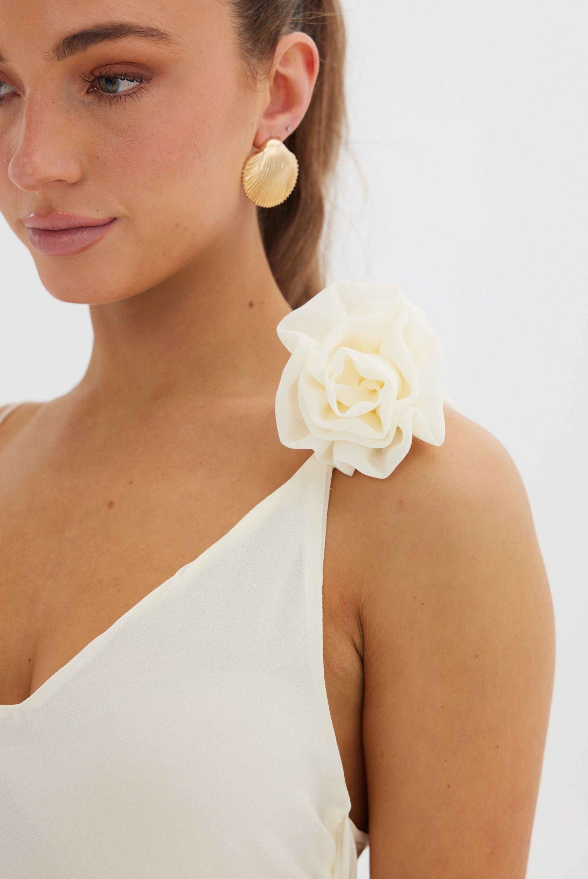 Willow Ruffle Rosette Dress Bubish