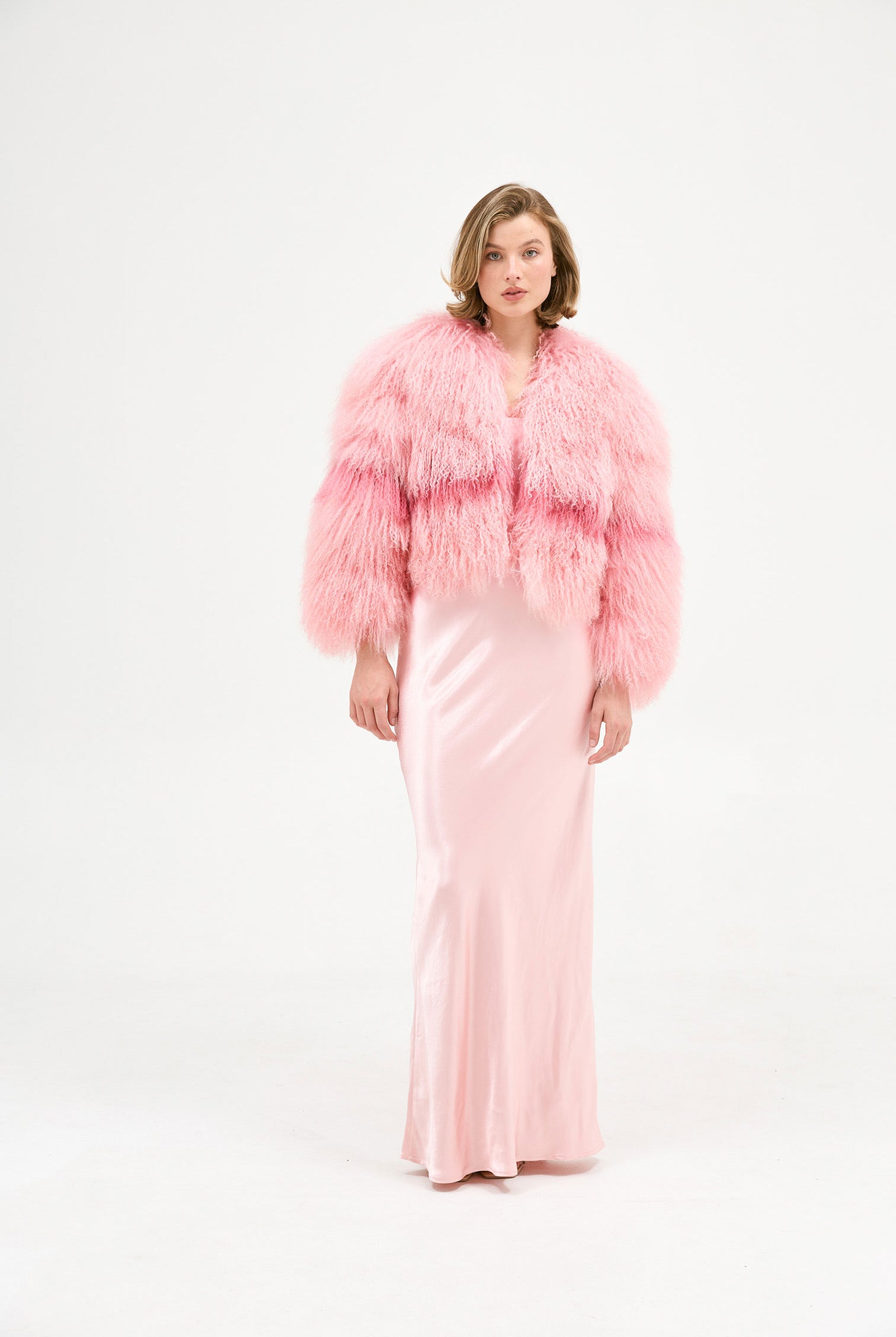 Georgina Jacket - Rosewater/Flamingo Pink JACKET Bubish Luxe