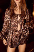 bubish Penelope Bow Hot Short Leopard SHORTS