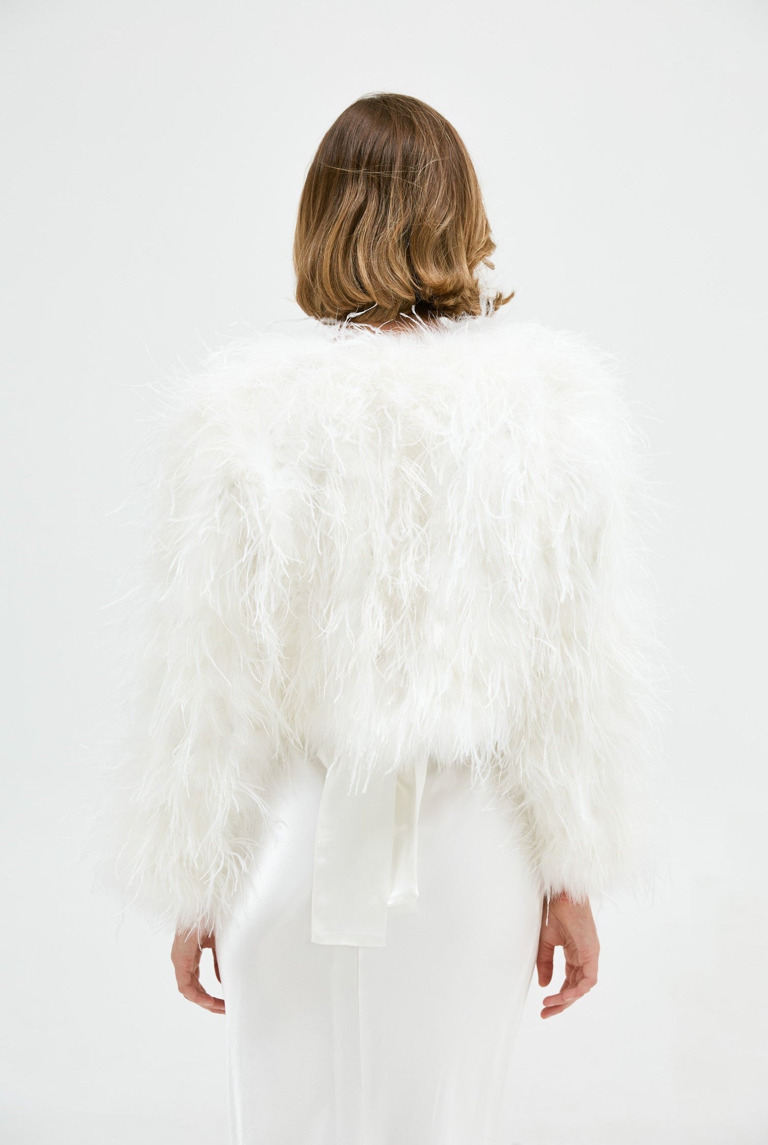 Lara Jacket - White Cropped Jacket Bubish Luxe