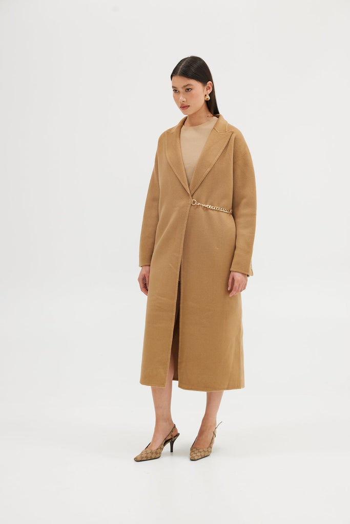 Mara Wool Coat - Walnut JACKET Bubish Luxe 
