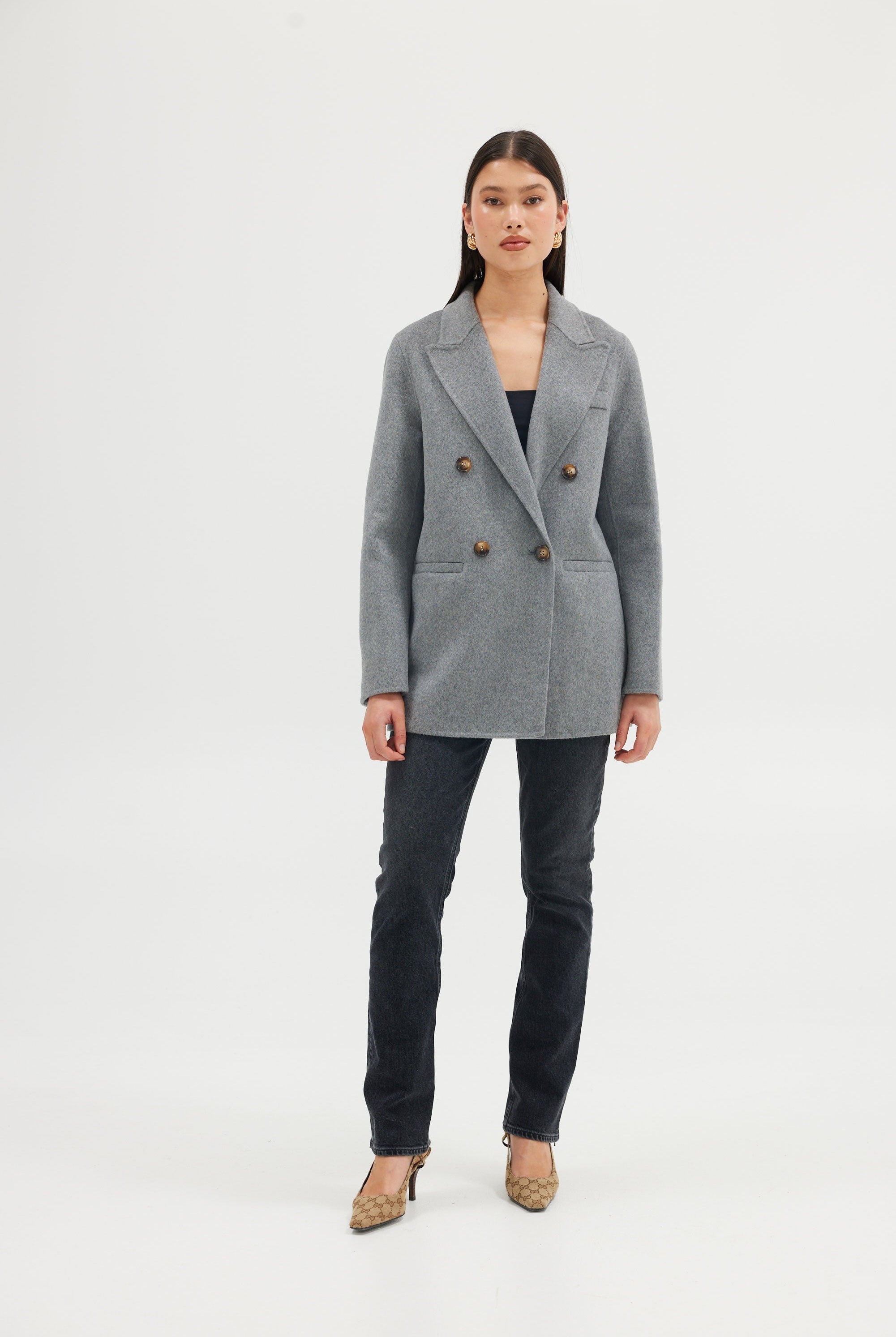 Blair Blazer - Grey JACKET Bubish Luxe