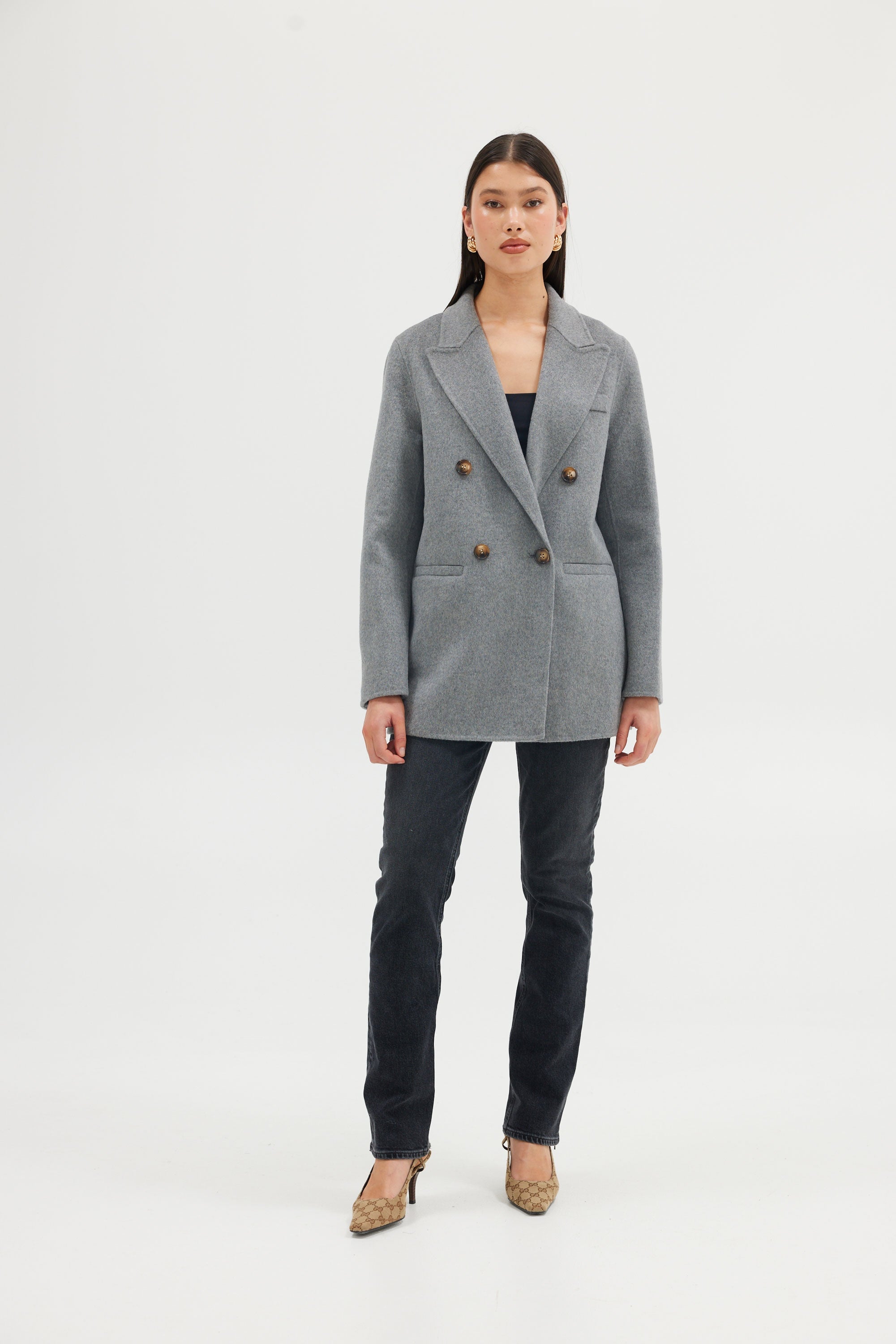 Blair Blazer - Grey JACKET Bubish Luxe