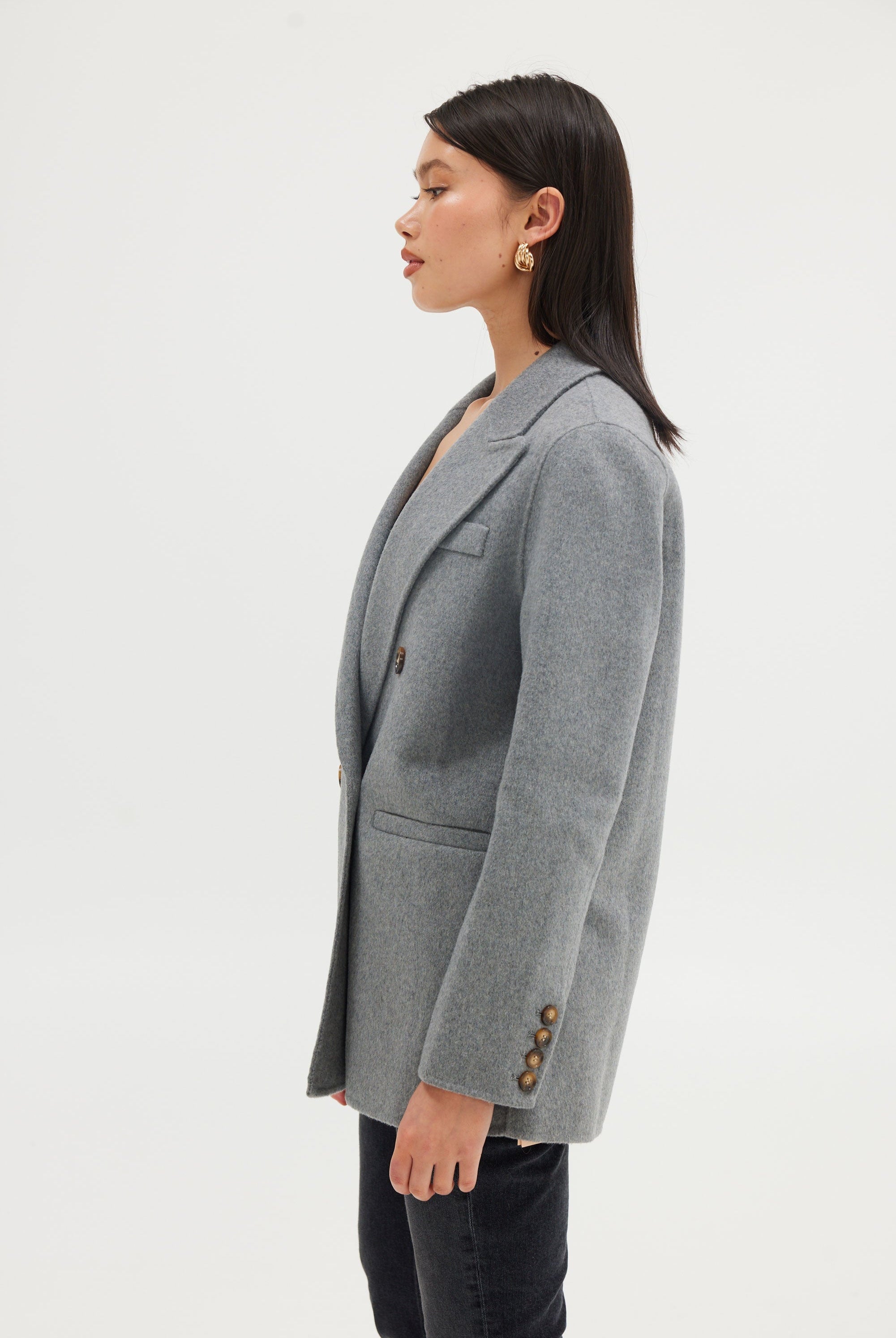 Blair Blazer - Grey JACKET Bubish Luxe