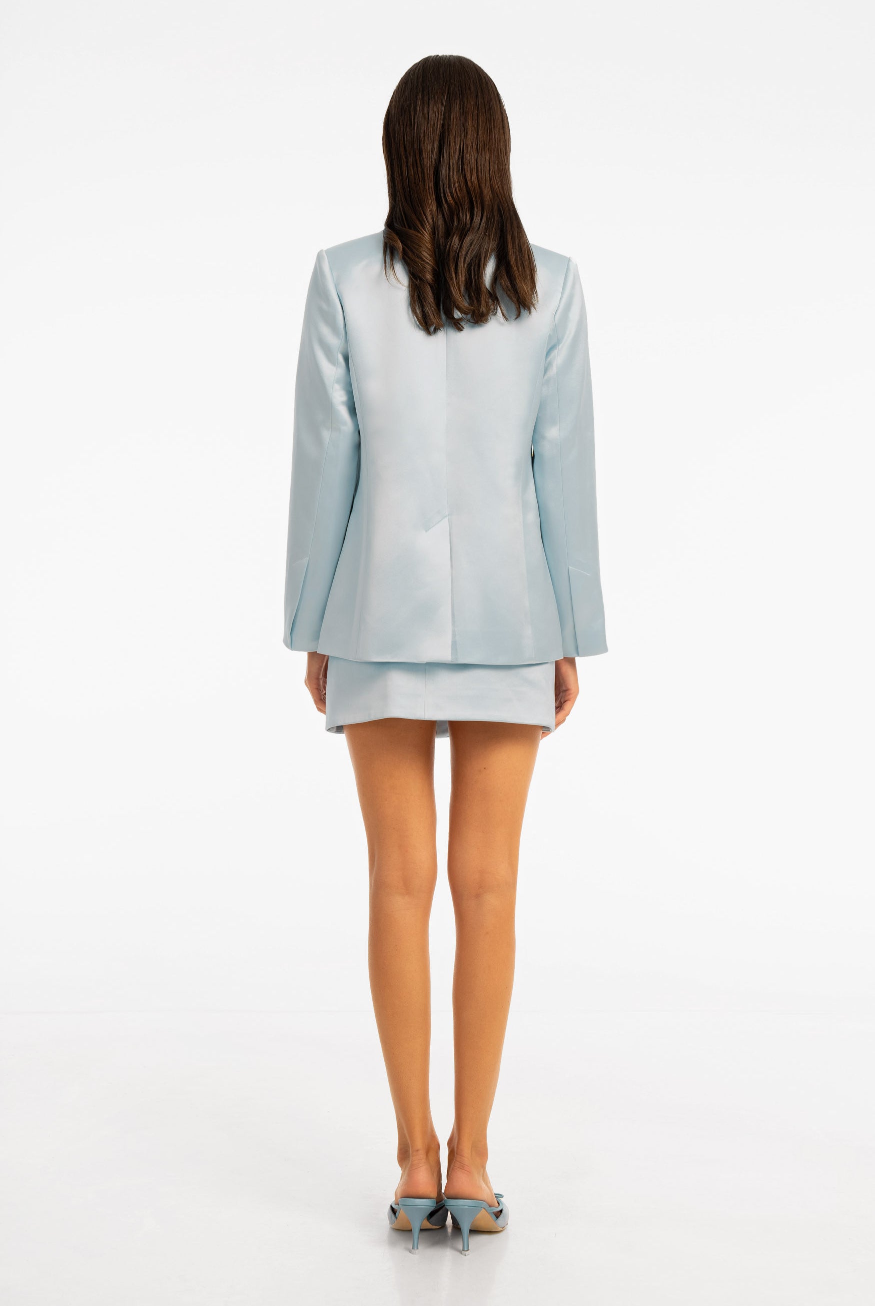 Ella Blazer - Pale Blue JACKET Bubish Luxe