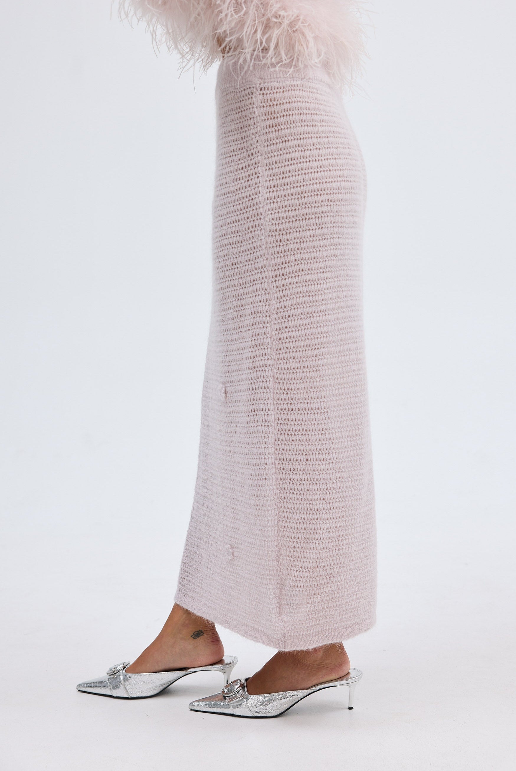 Bubish Georgia Rosebud Knit Skirt Lilac SKIRT