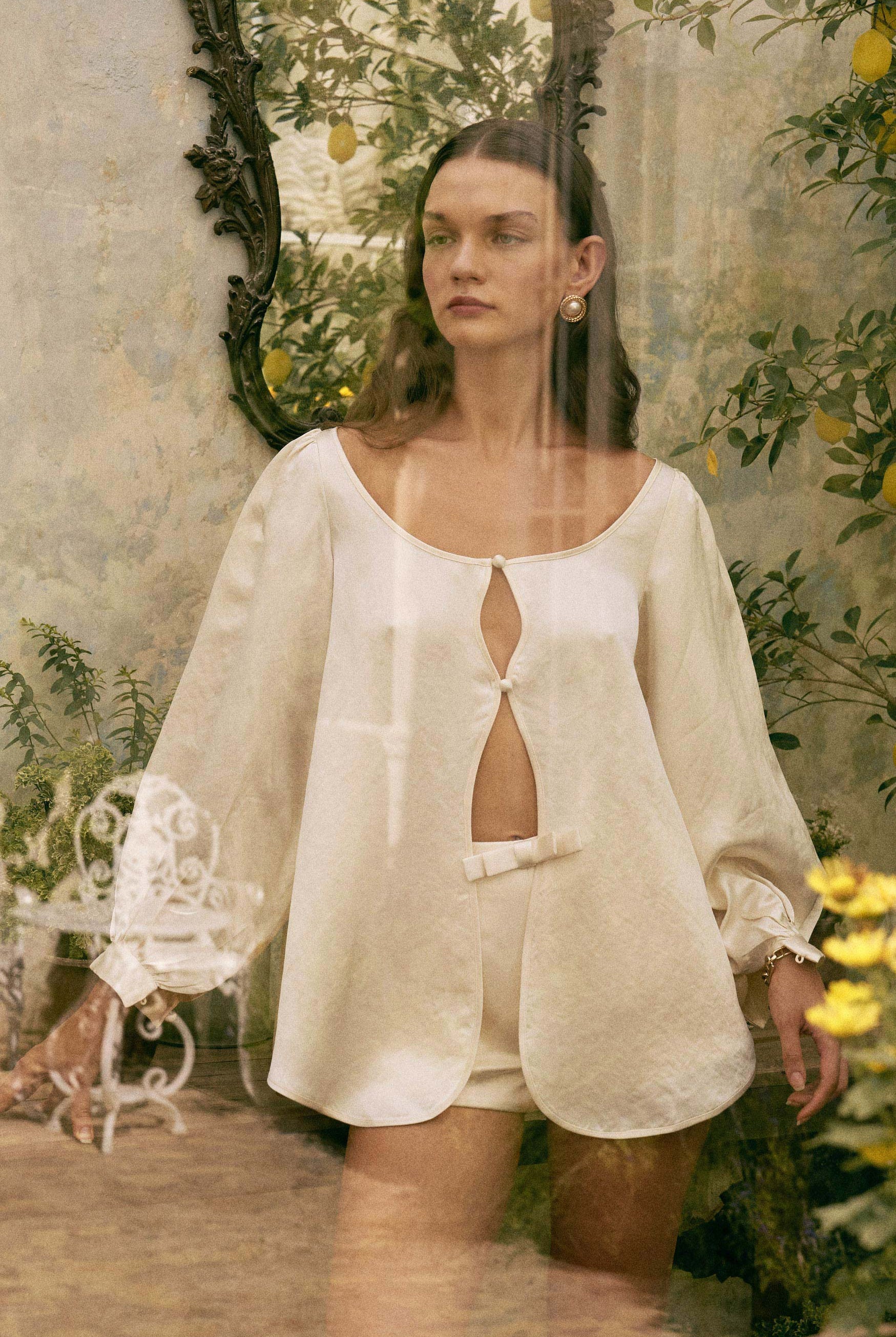 Penelope Blouse - Ivory TOP Bubish Luxe