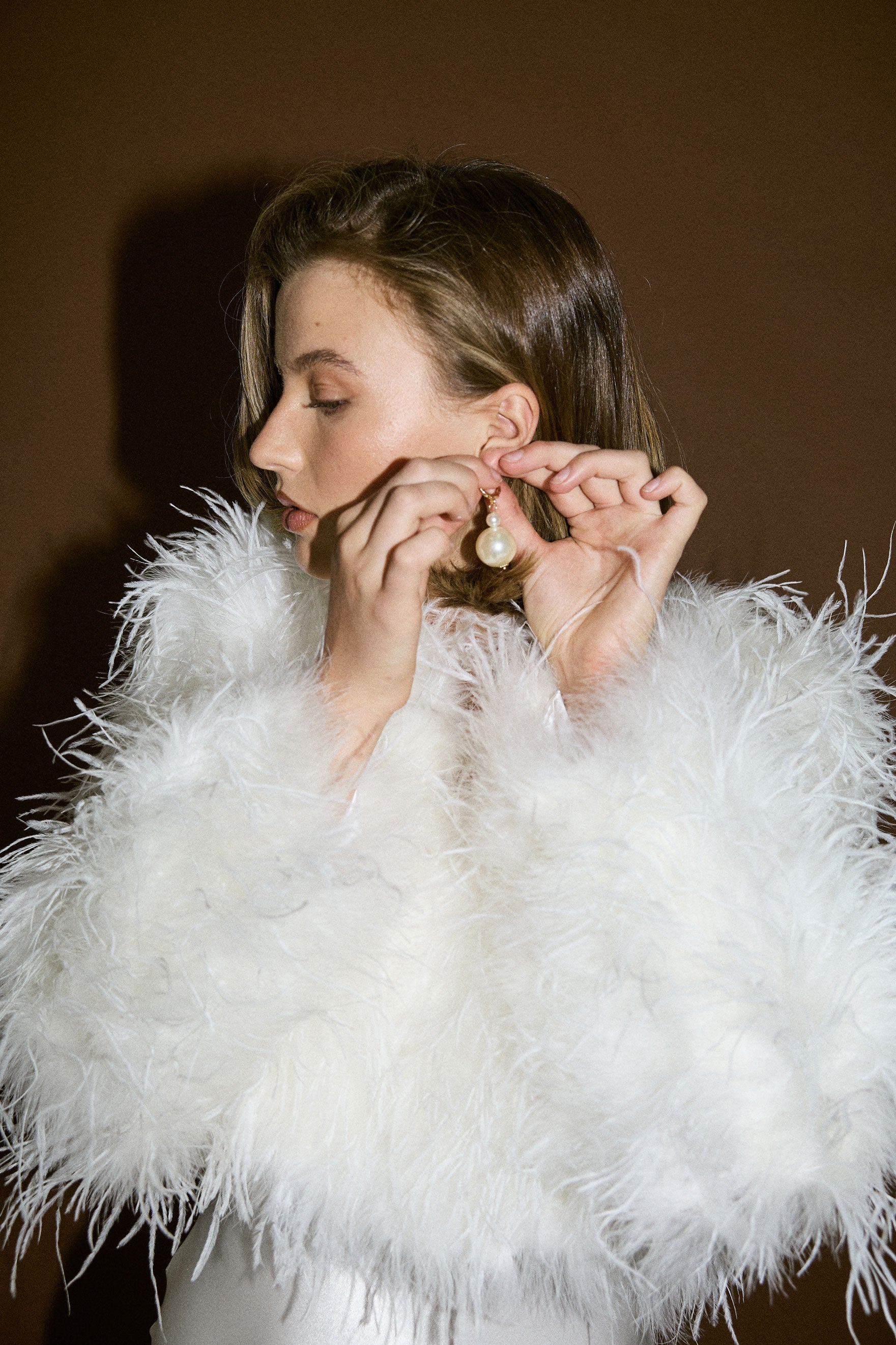 Lara Jacket - White Cropped Jacket Bubish Luxe