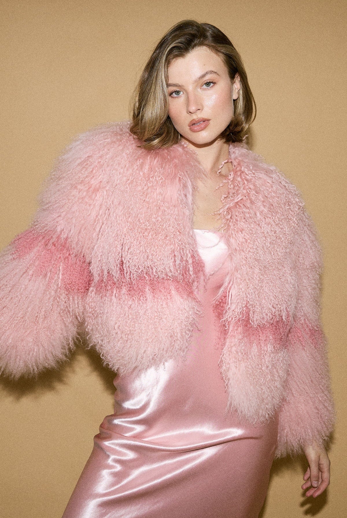 Georgina Jacket - Rosewater/Flamingo Pink JACKET Bubish Luxe