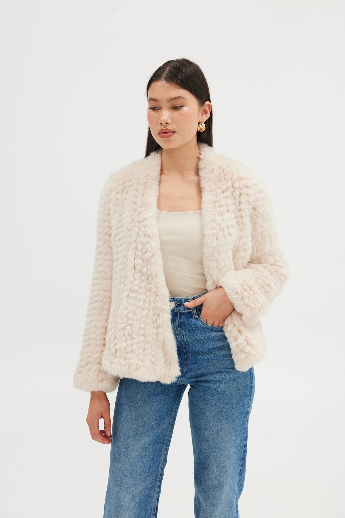 Faux Valencia Jacket - Oatmeal Jacket Bubish Luxe