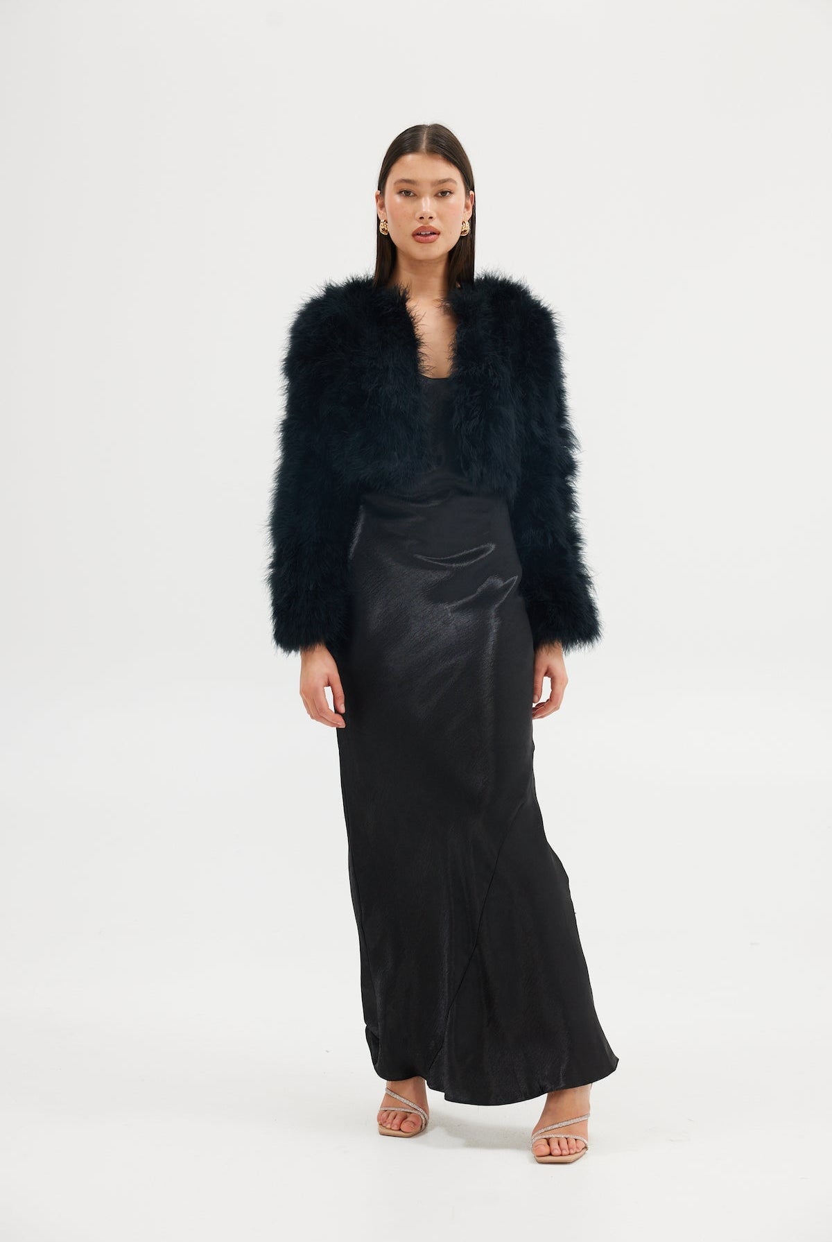 Manhattan Crop Jacket - Black Cropped Jacket Bubish Luxe