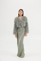 Manhattan Crop Jacket - Sage Cropped Jacket Bubish Luxe