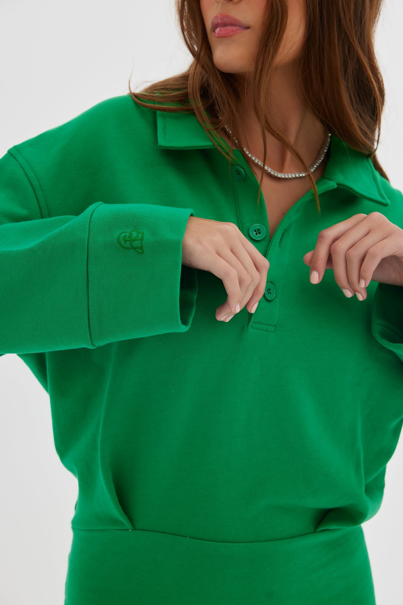 Polo Sweater Dress - Bottega Green Dress Toast Society