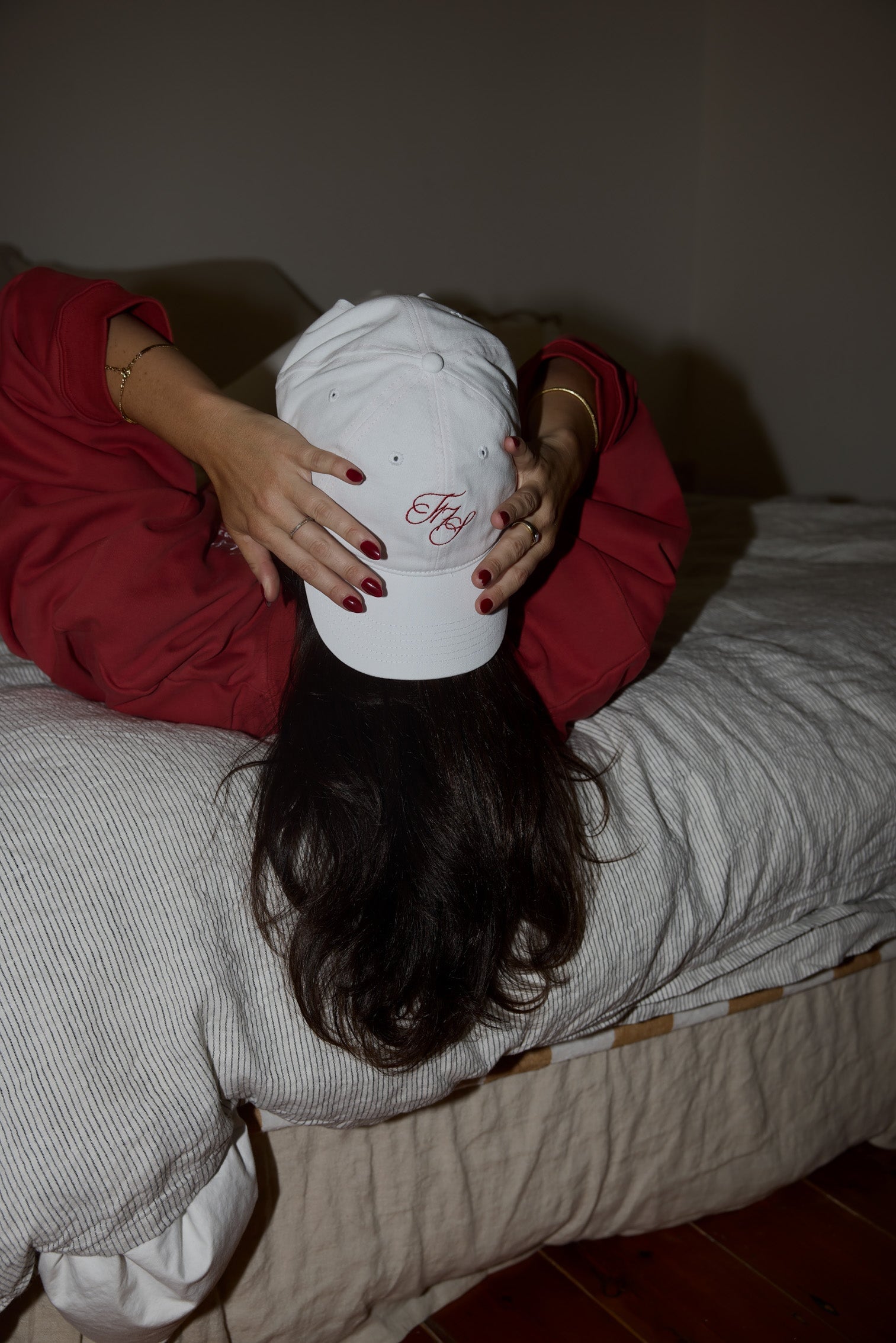 JD X TOAST Cap - White/Red Cap Toast Society