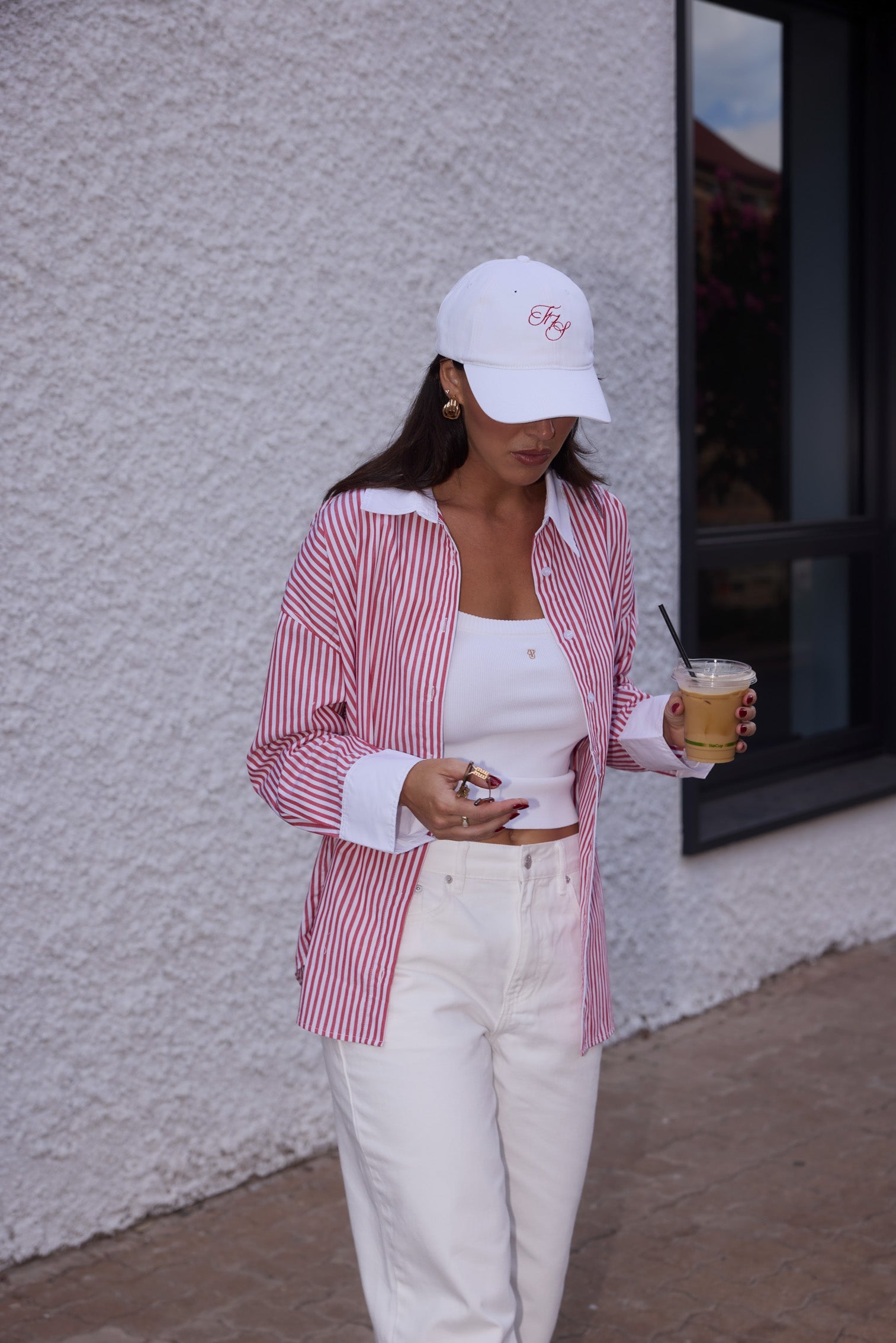 JD X TOAST Cap - White/Red Cap Toast Society