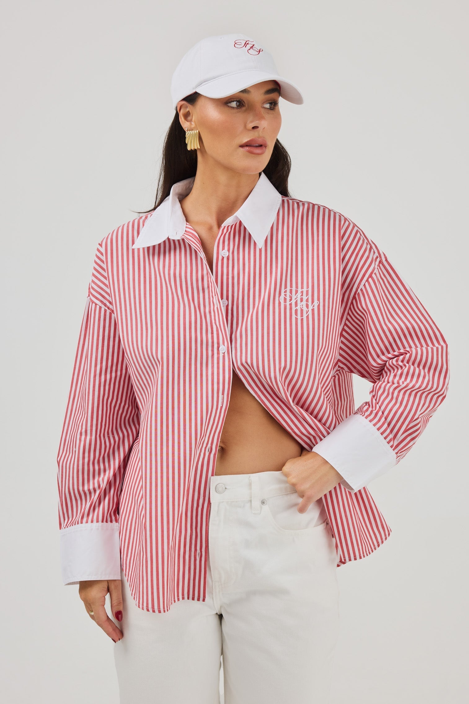 JD X TOAST Cap - White/Red Cap Toast Society