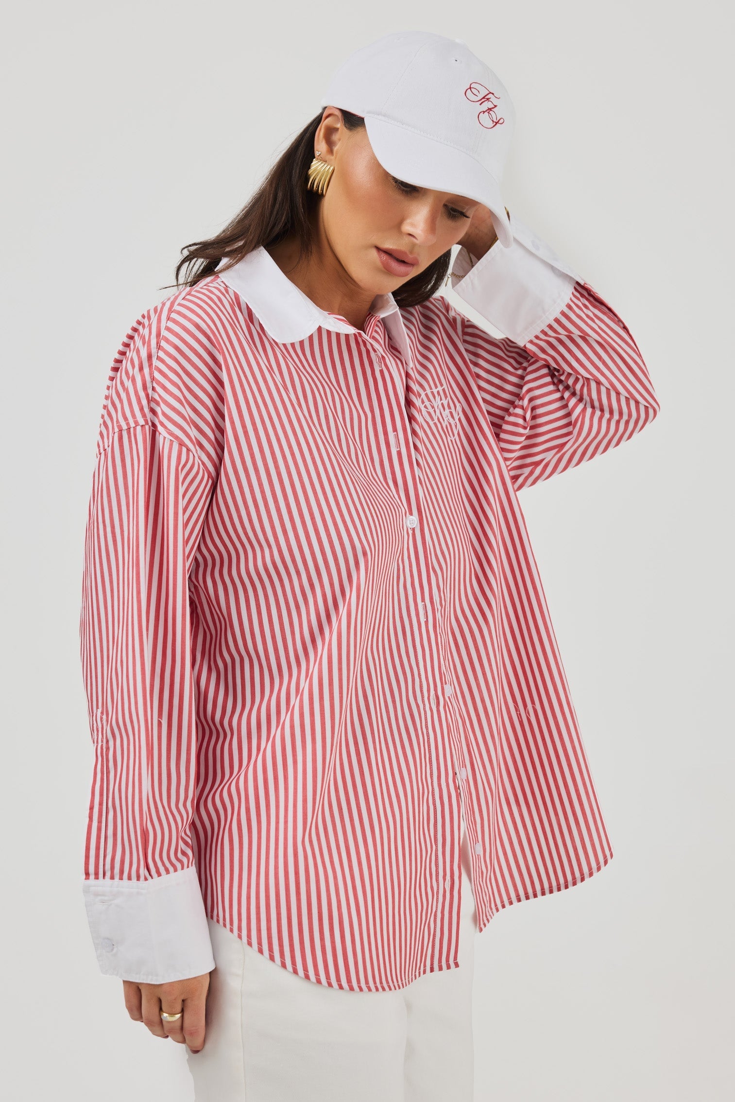 JD X TOAST Cap - White/Red Cap Toast Society