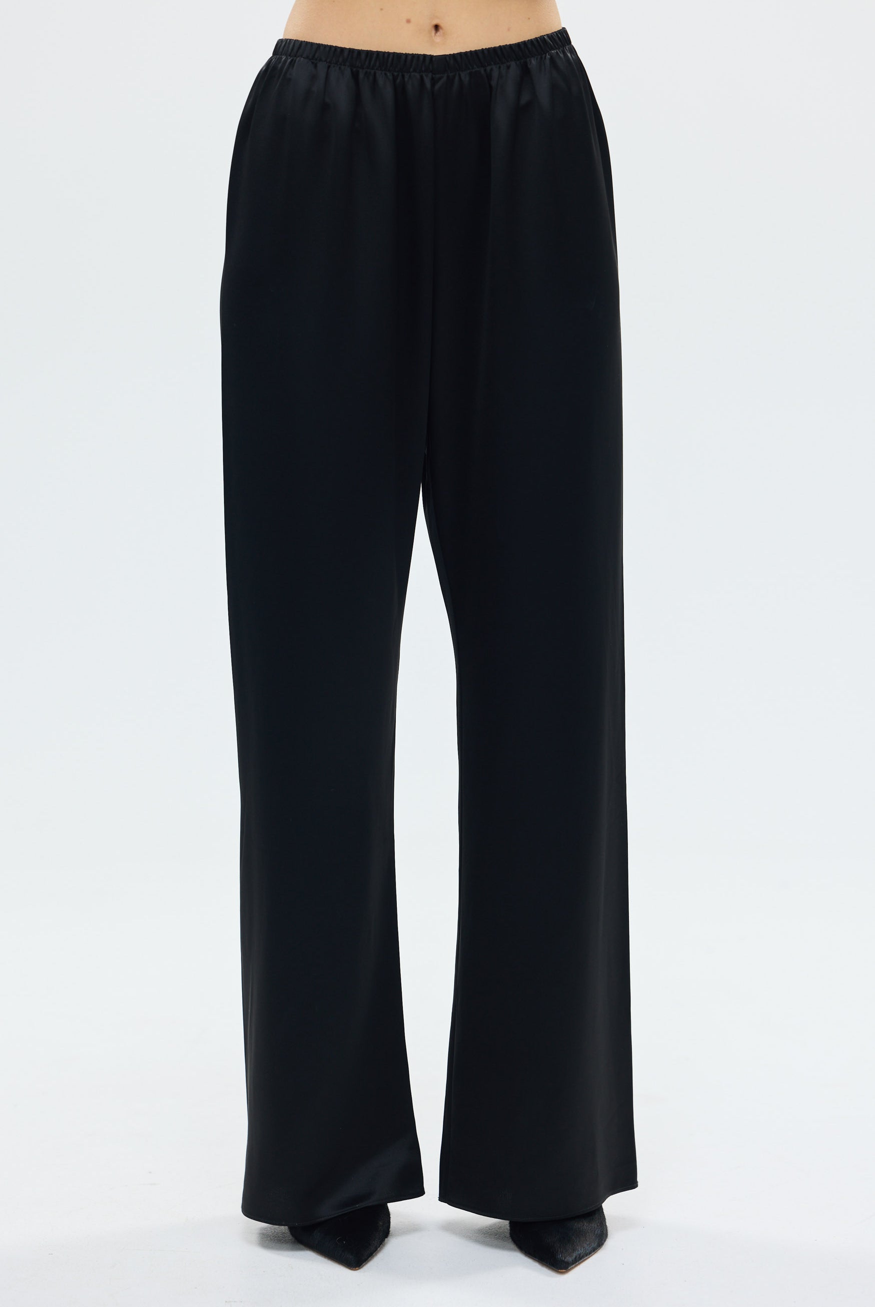 Alexandra Pant Black SATIN PANTS bubish