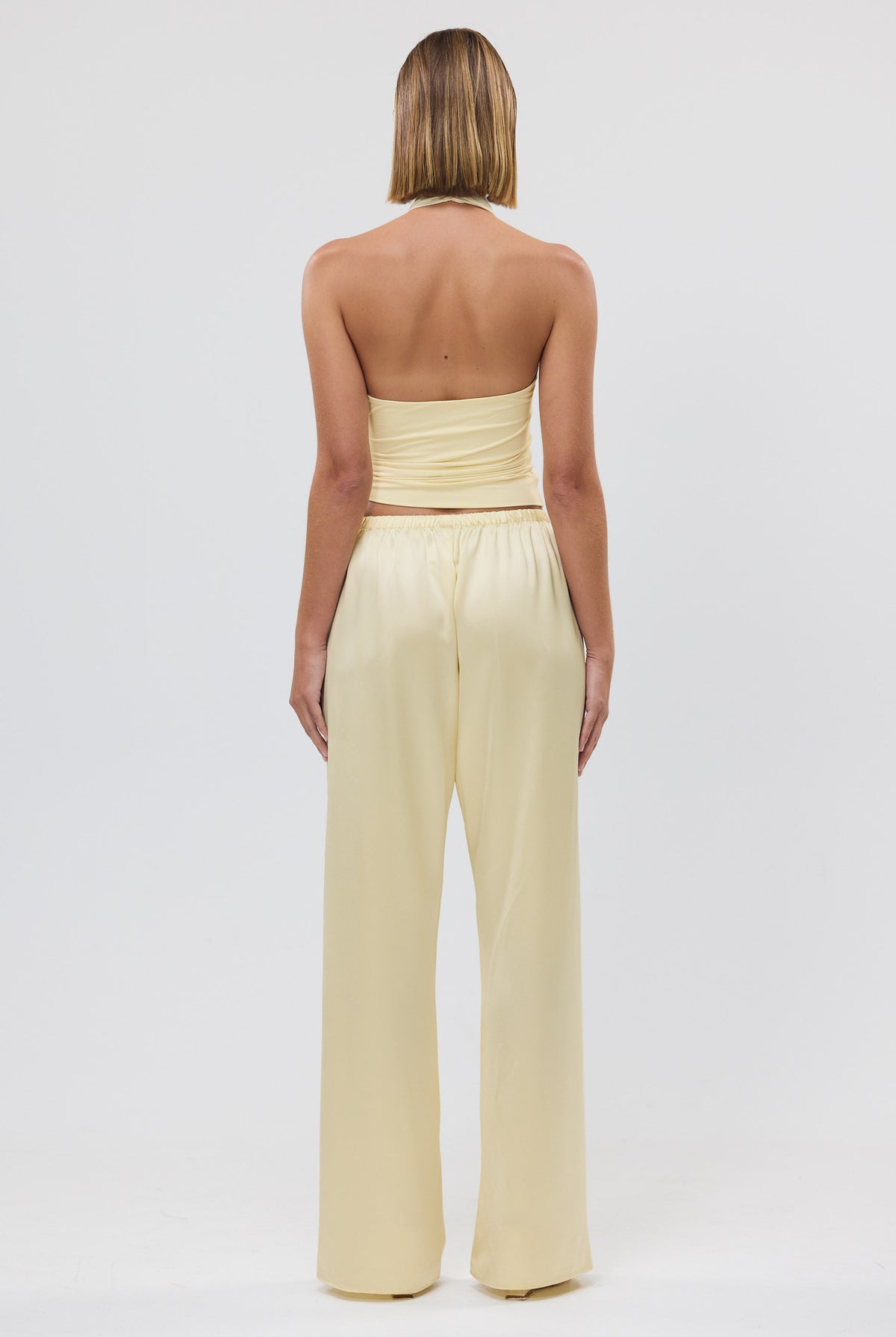 bubish Alexandra Pant Pale Yellow SATIN PANT