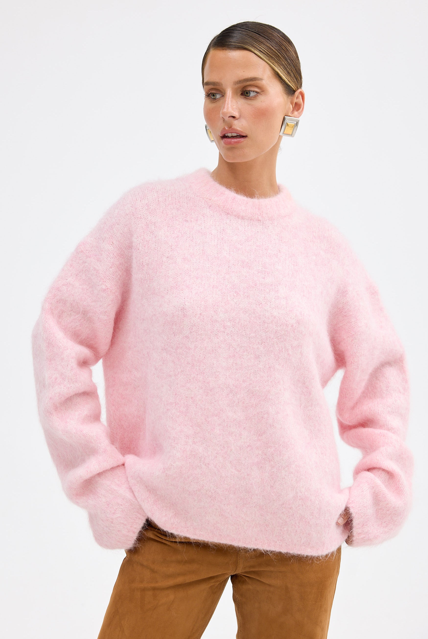 bubish Clara Knit Flamingo Pink ALPACA KNIT