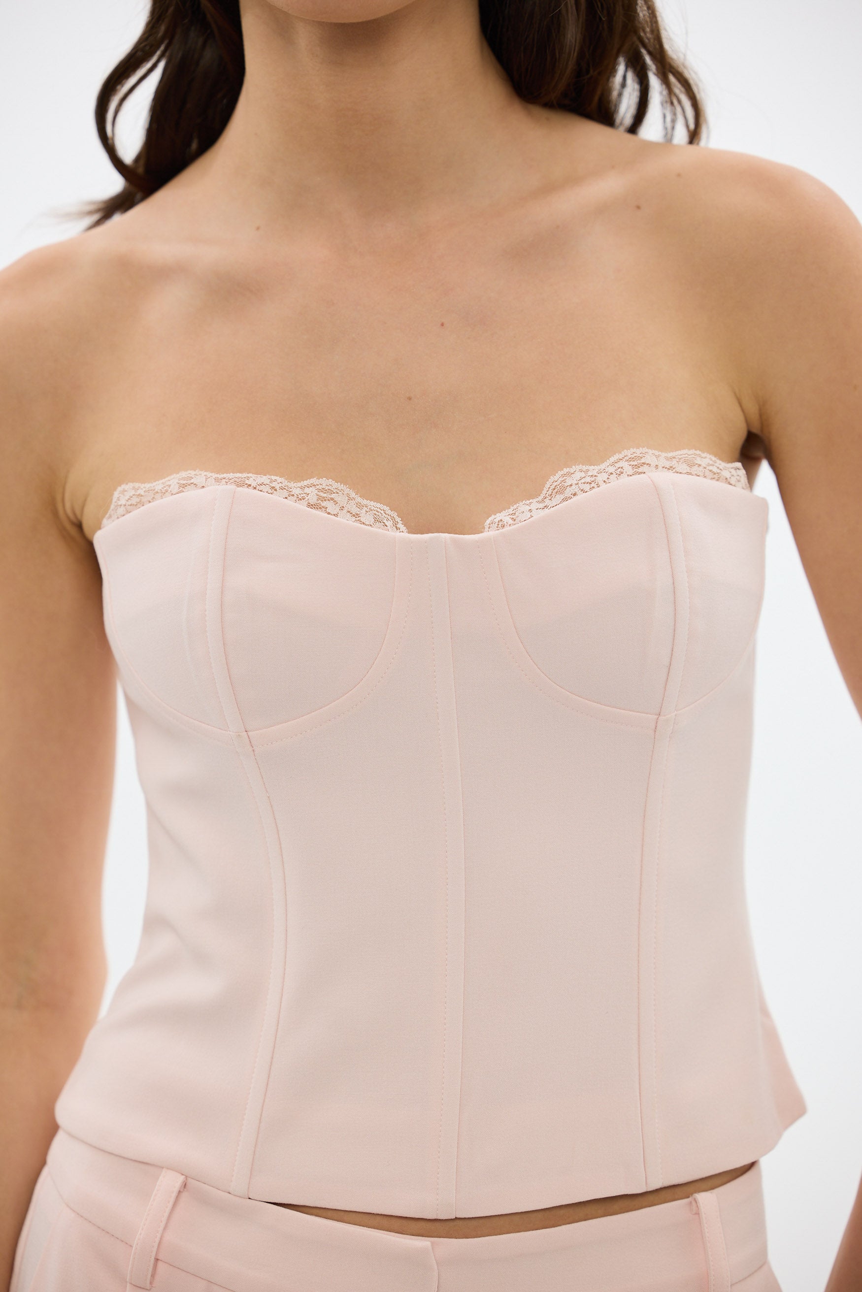 bubish Cleo Bustier Pale Pink PARTY TOP
