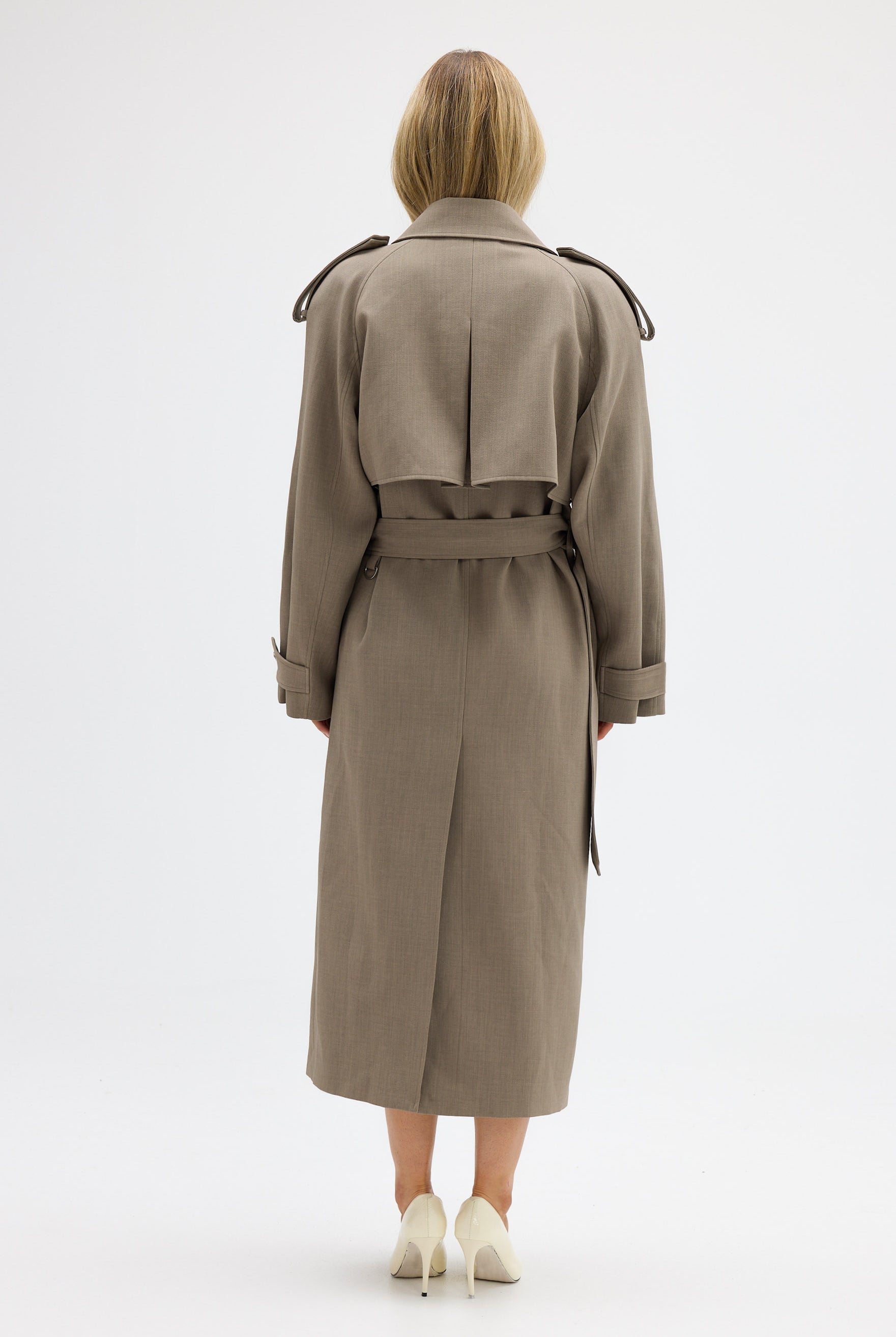 bubish Dillon Trench Coat Taupe COAT