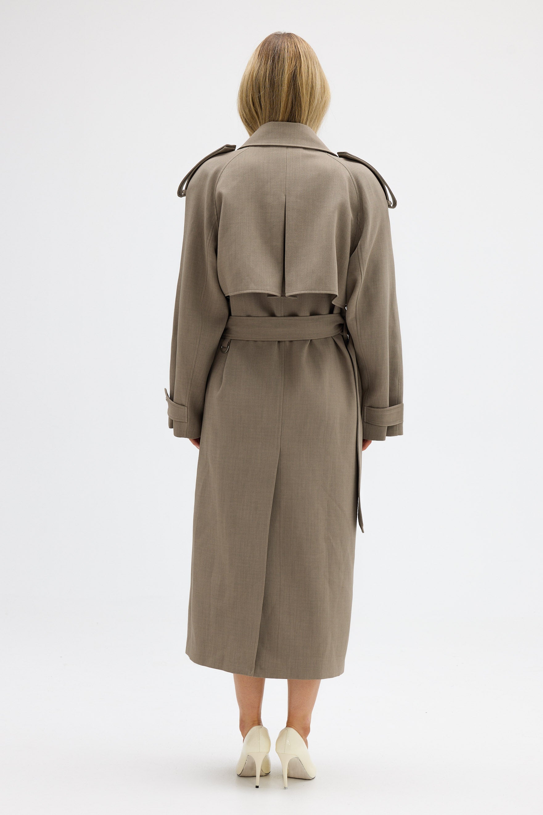 bubish Dillon Trench Coat Taupe COAT
