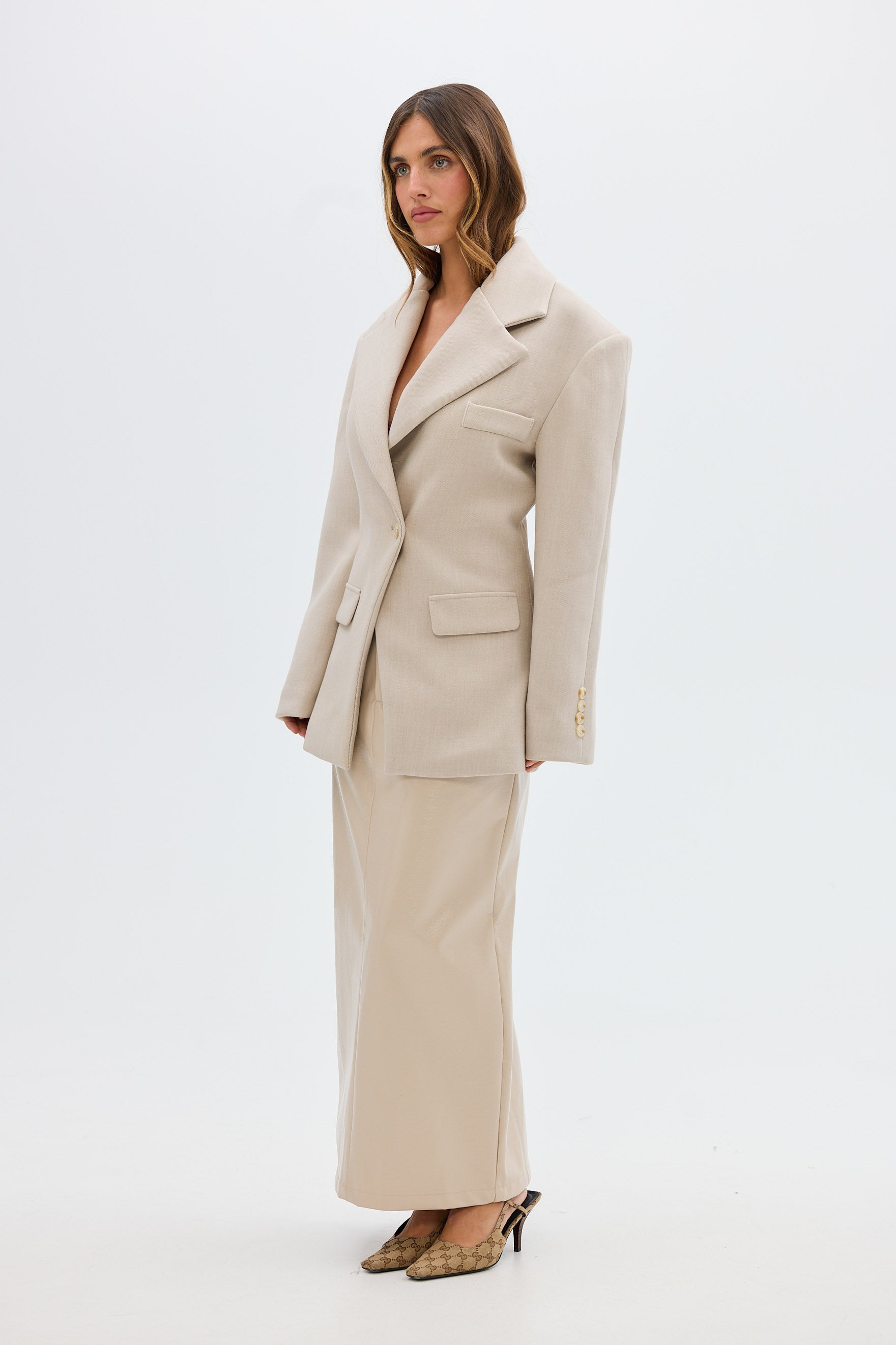 bubish Eliza Maxi Skirt Pearl Grey SKIRT