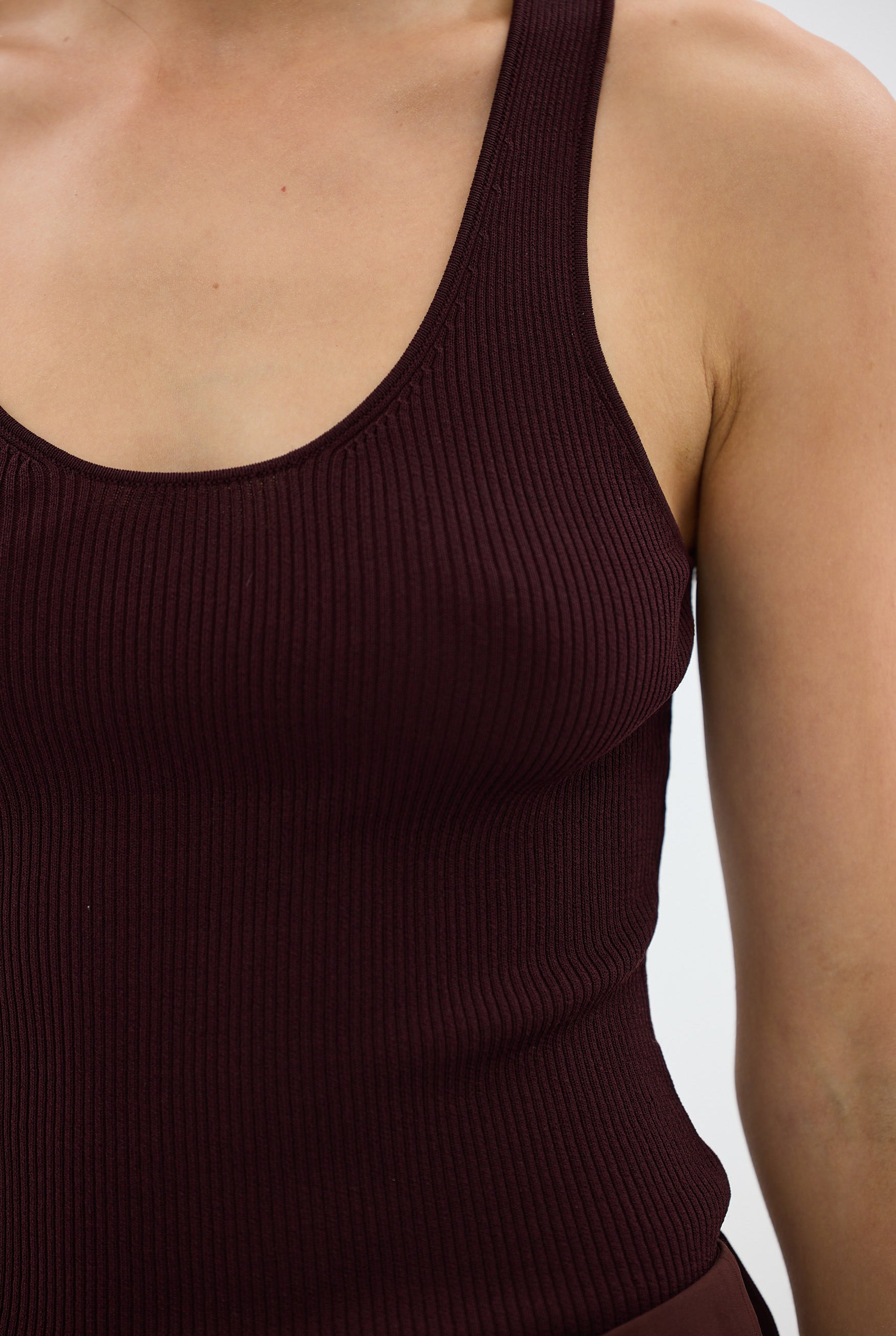 bubish Ellis Tank Top Chocolate KNIT TANK