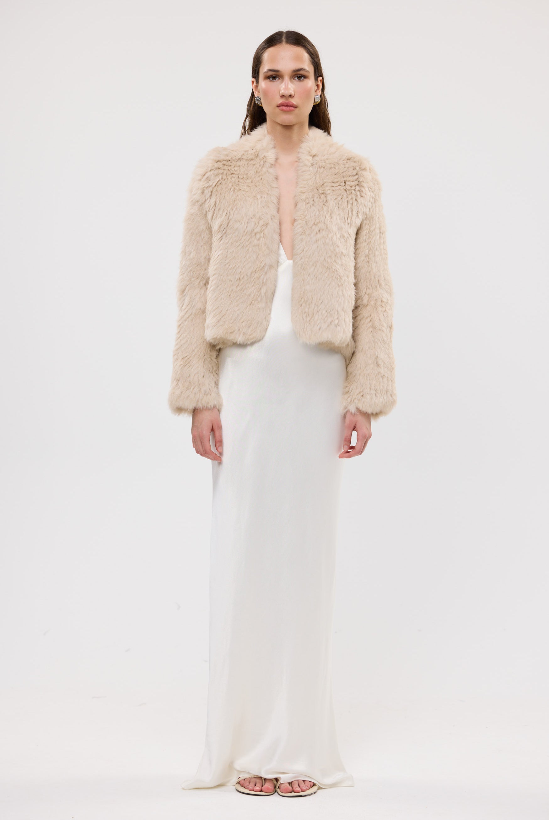bubish Emma Jacket Oatmeal FUR JACKET