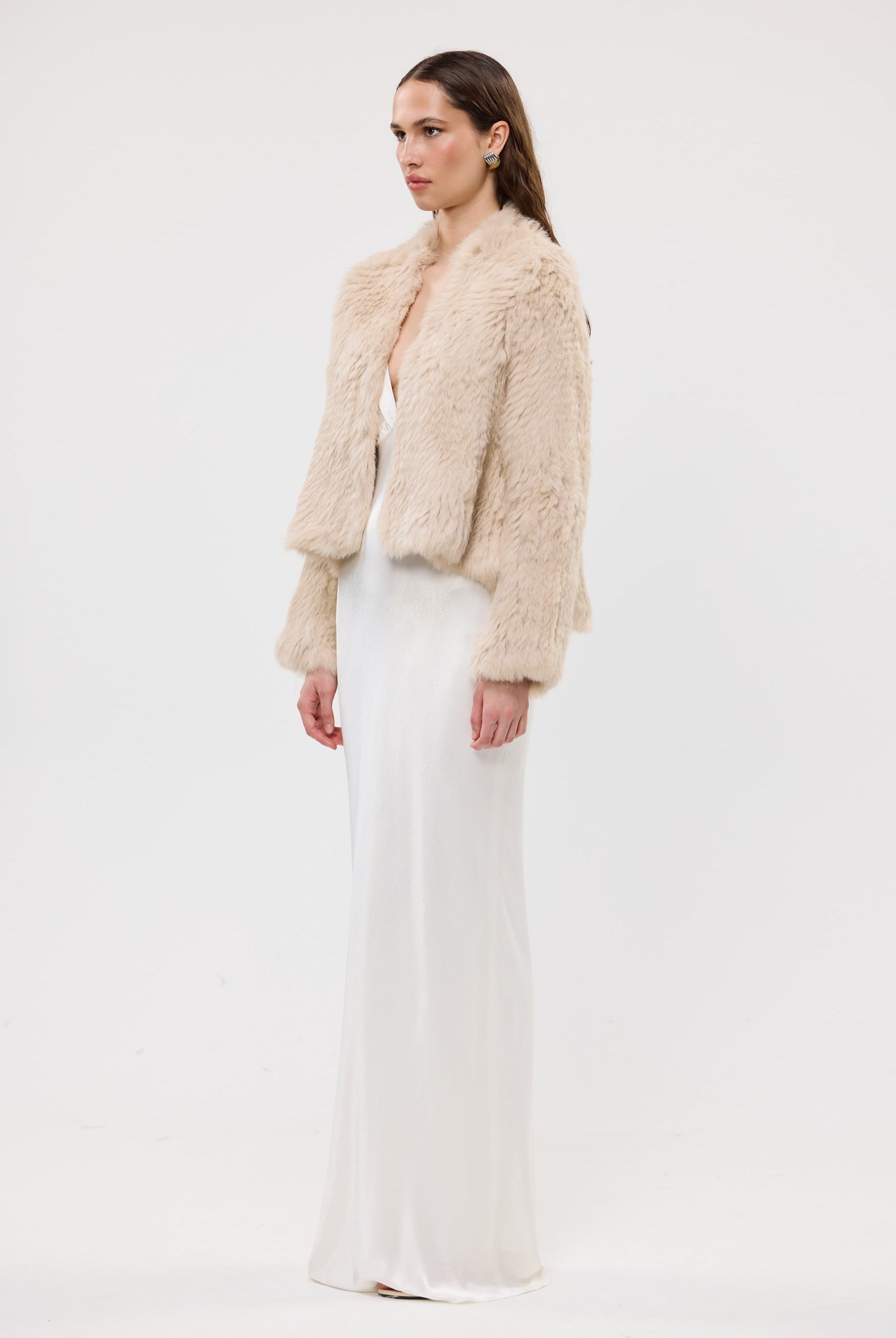 bubish Emma Jacket Oatmeal FUR JACKET
