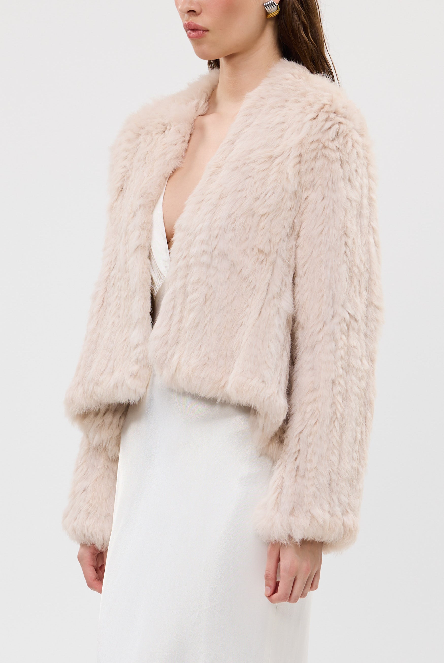 bubish Emma Jacket Stone FUR JACKET