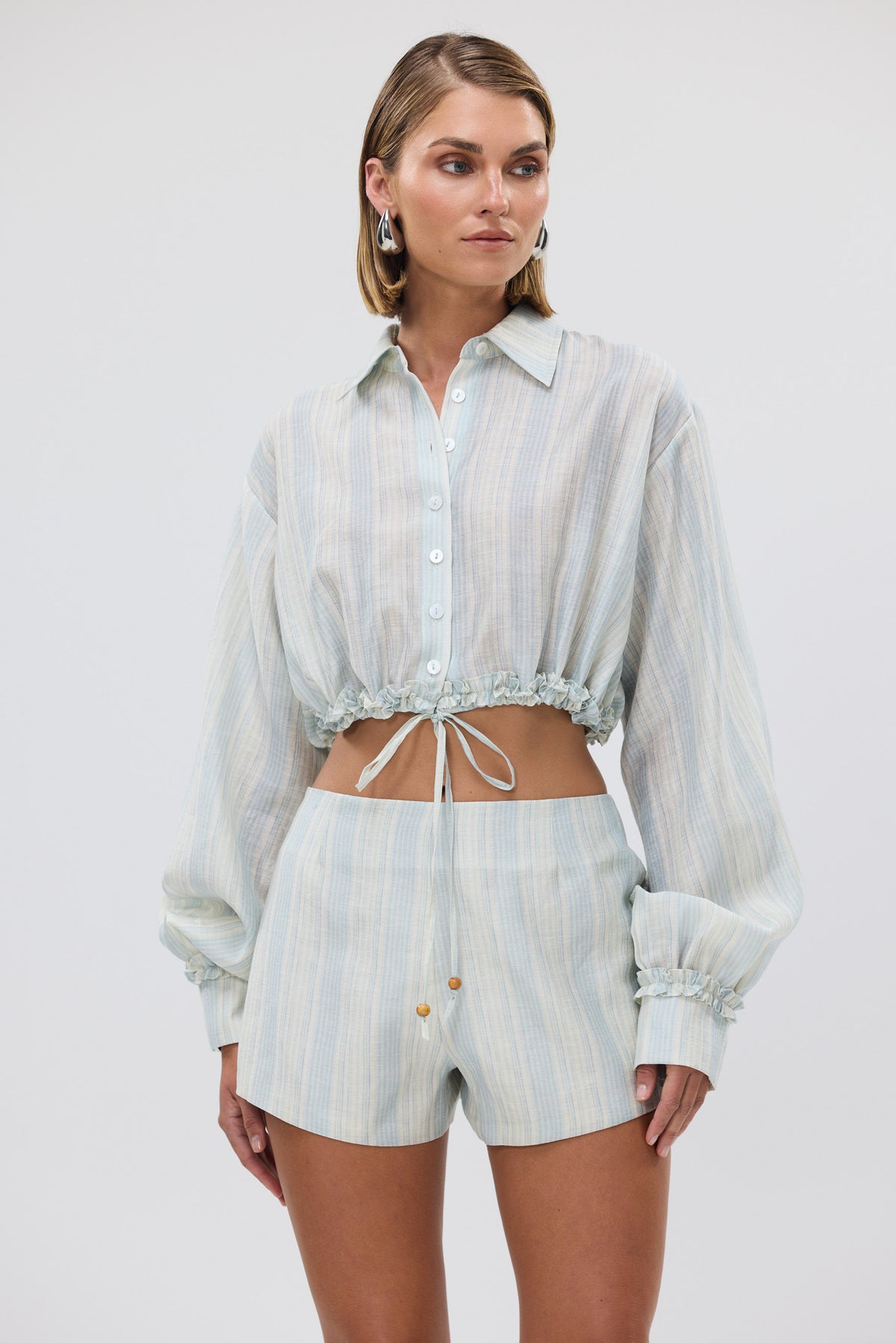 bubish Estelle Short Blue Stripe HOT SHORTS