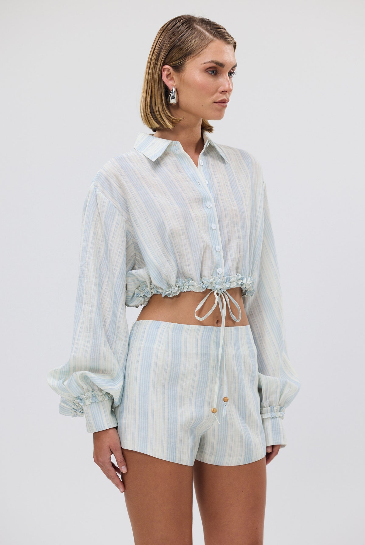 bubish Estelle Short Blue Stripe HOT SHORTS