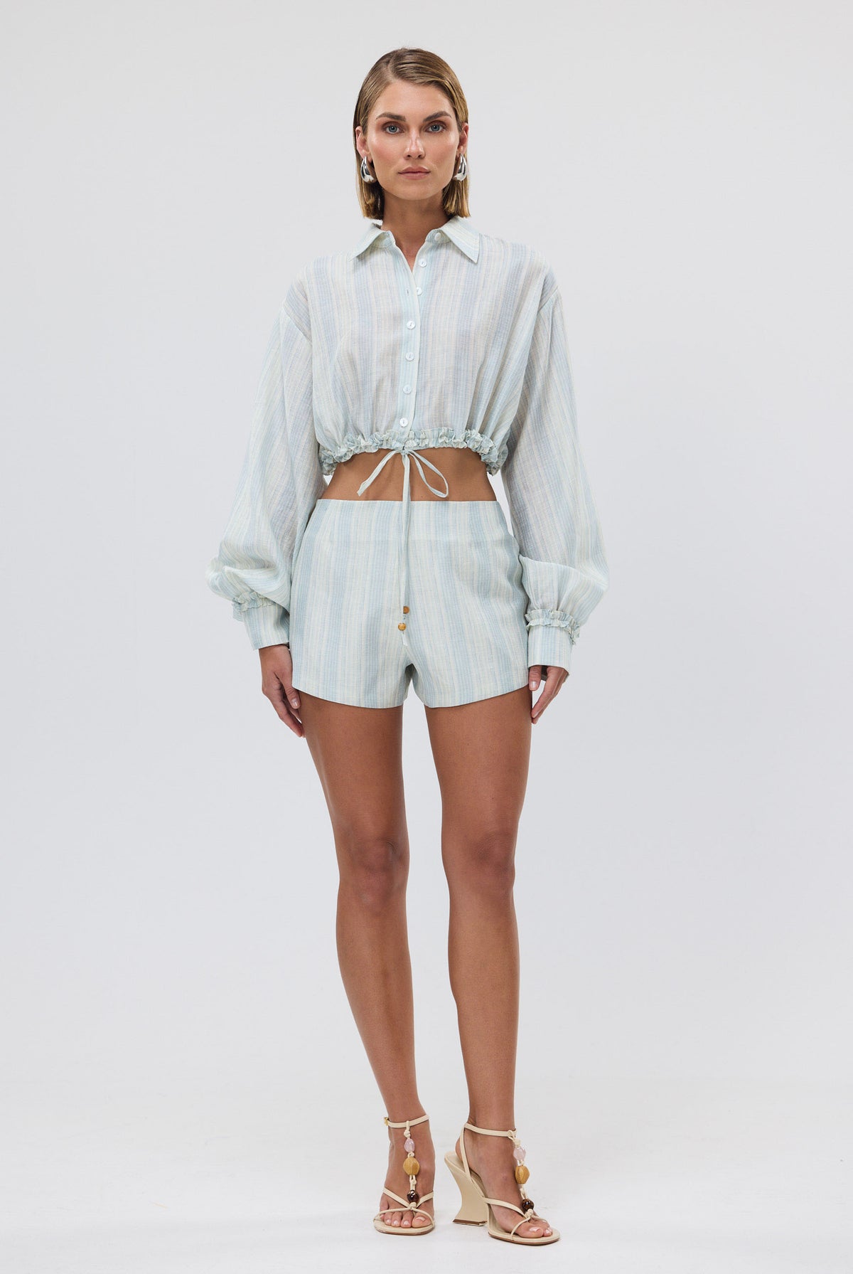 bubish Estelle Short Blue Stripe HOT SHORTS