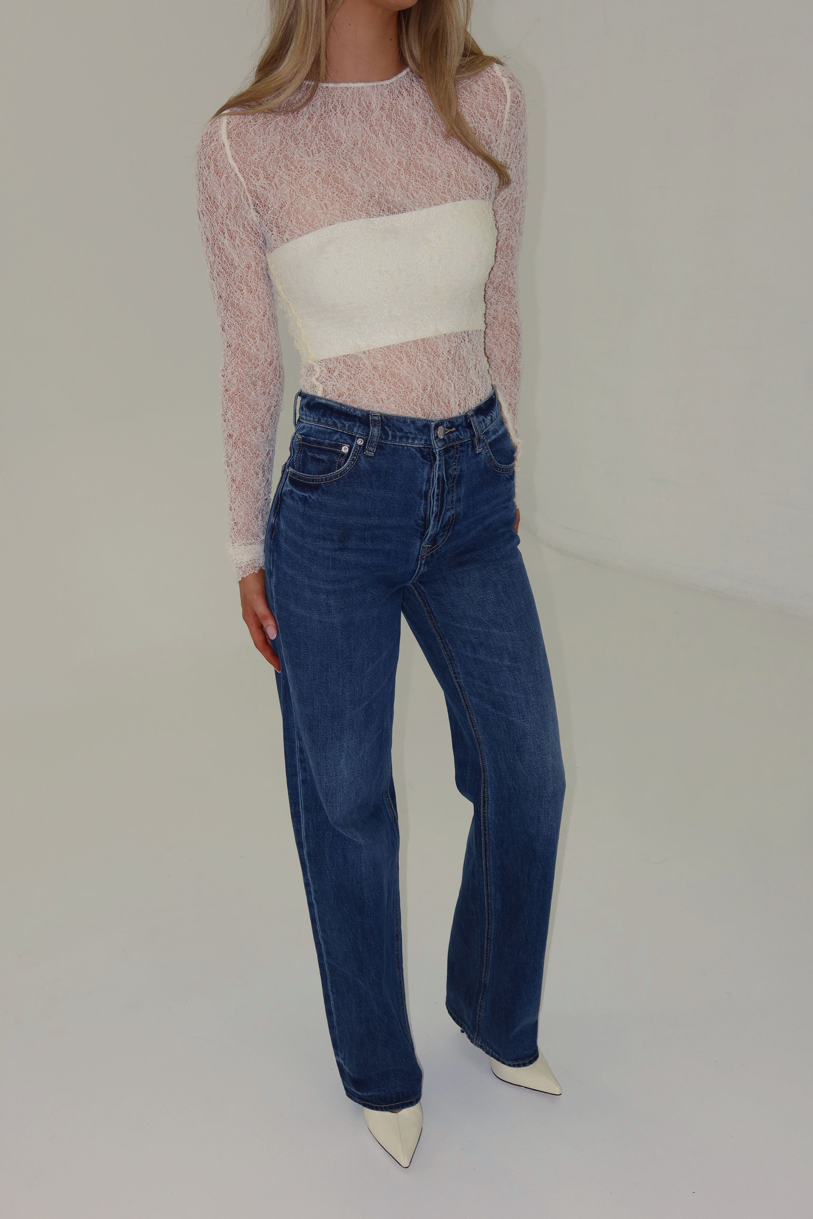 bubish Frankie Lace Top Ivory TOP