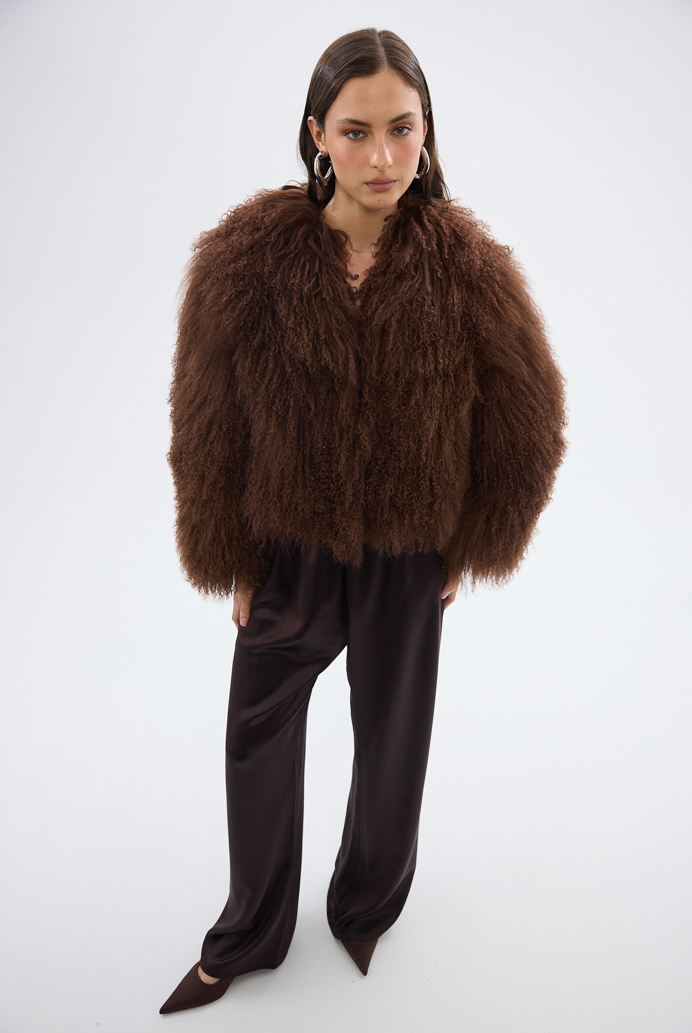 Georgina Jacket Chocolate FUR JACKET bubish