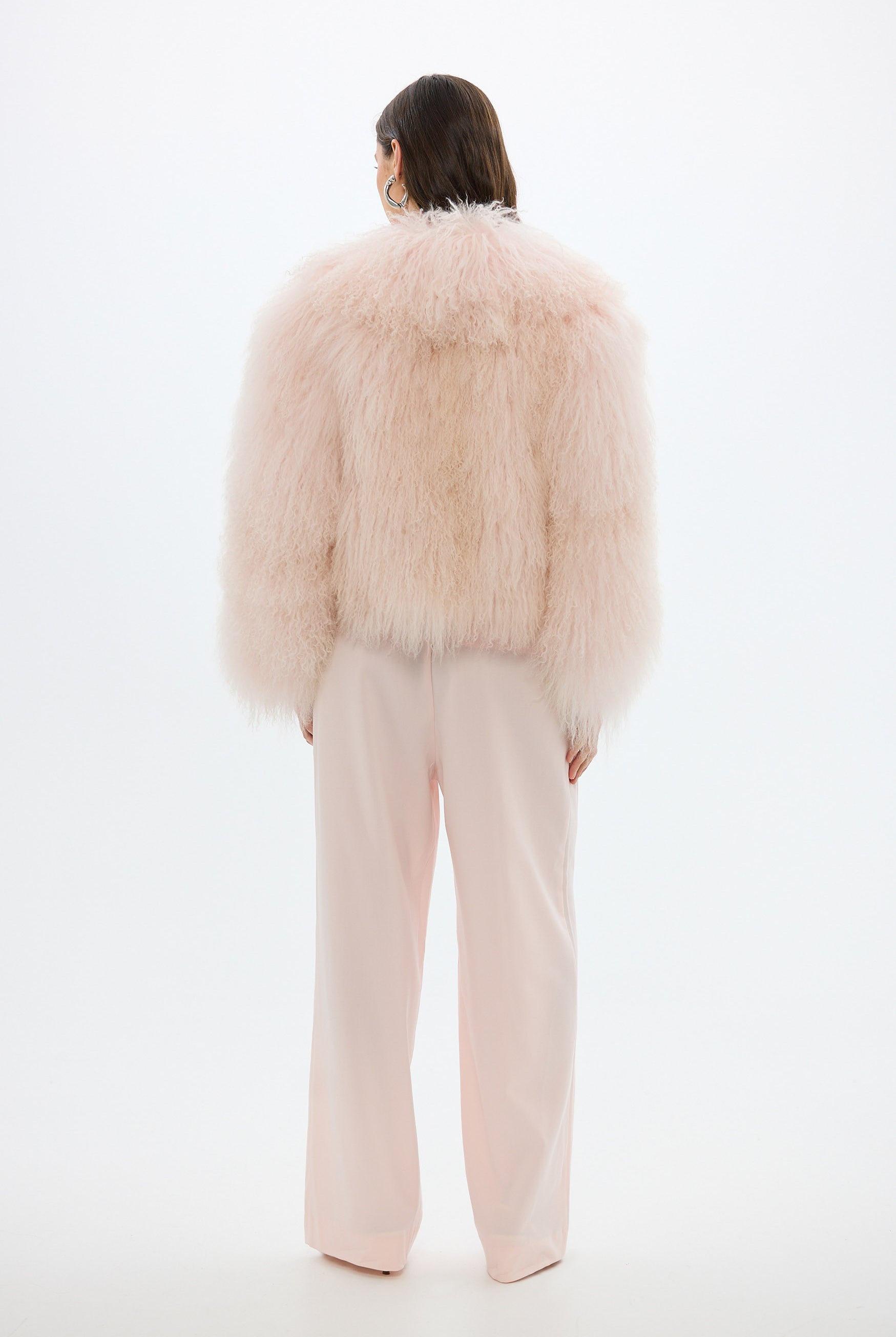 bubish Georgina Jacket Pale Pink FUR JACKET