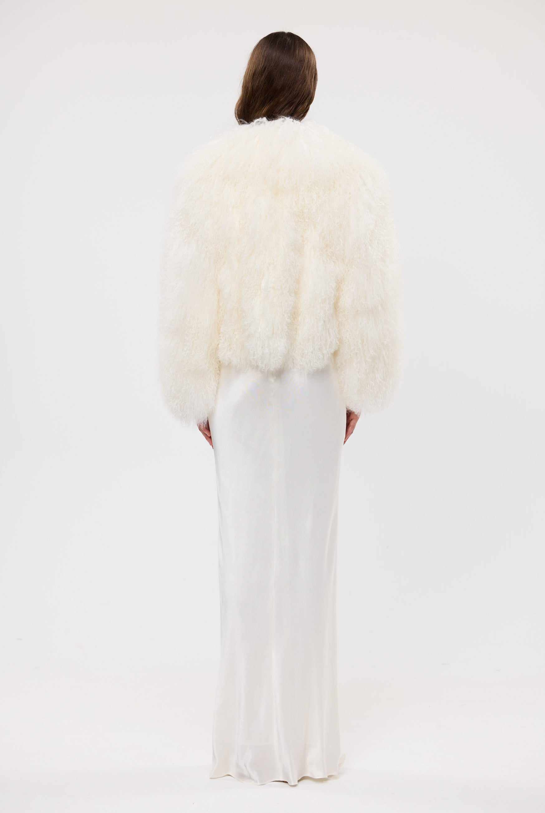 bubish Georgina Jacket - White WOOL SHEARLING JACKET