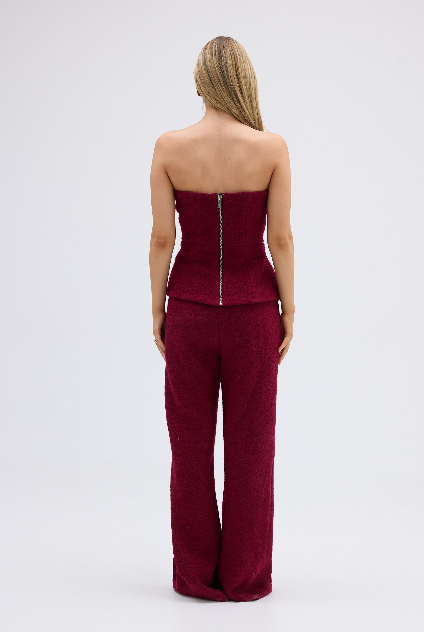 bubish Gracie Boucle Pant - Cherry PANT