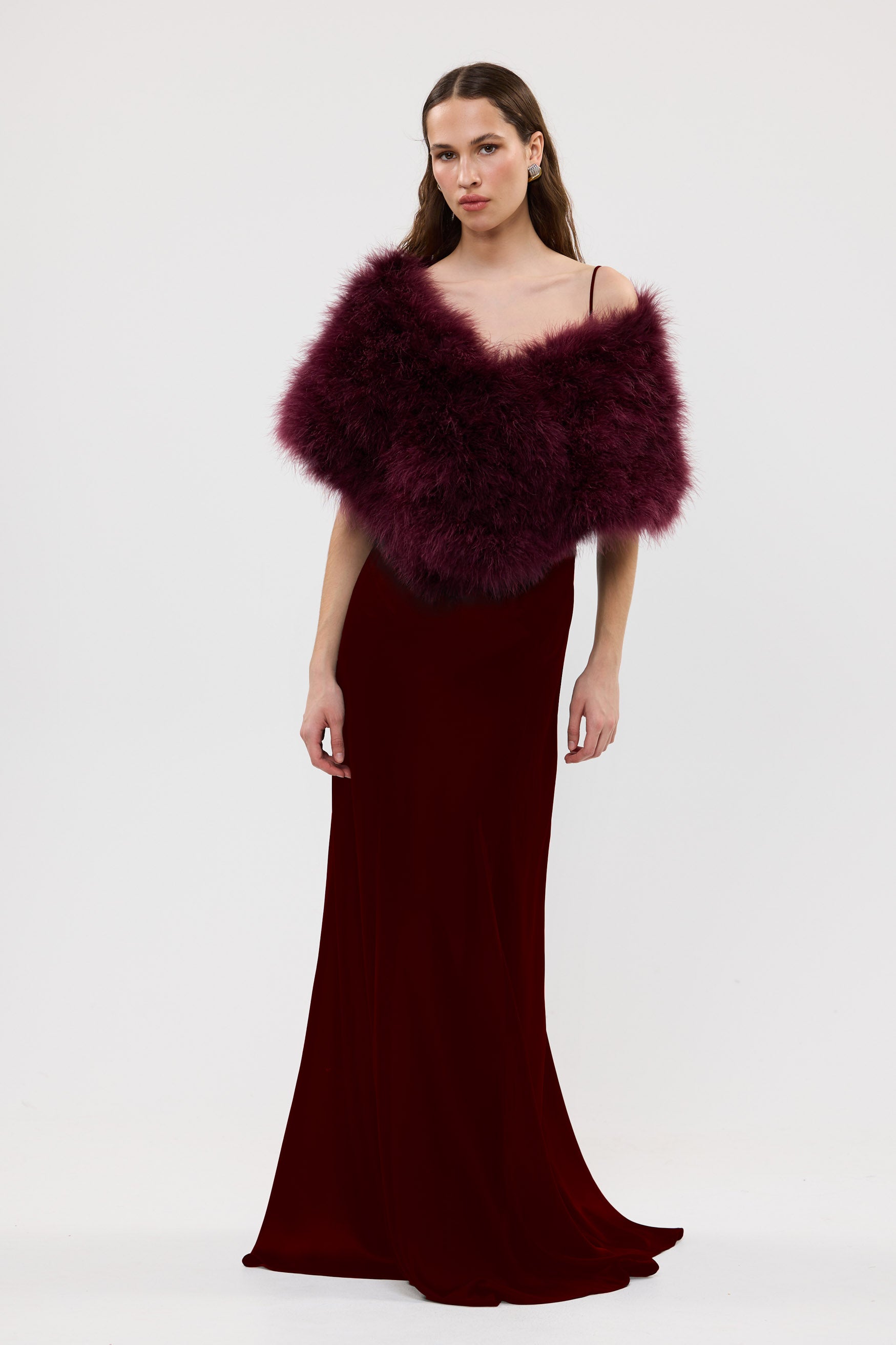 bubish Lottie Wrap Cherry FEATHER WRAP