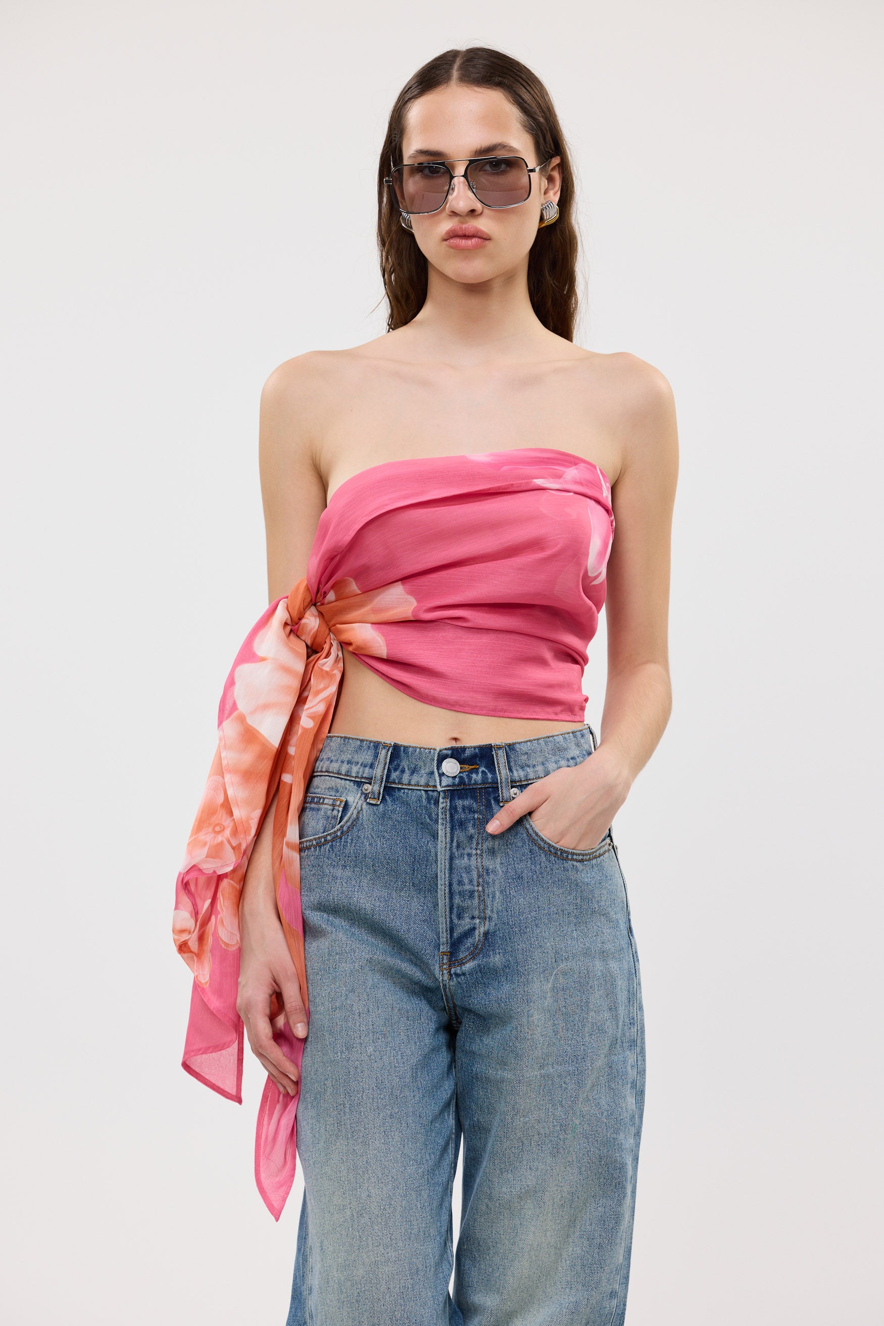 bubish Noa Scarf Top Floral SCARF TOP