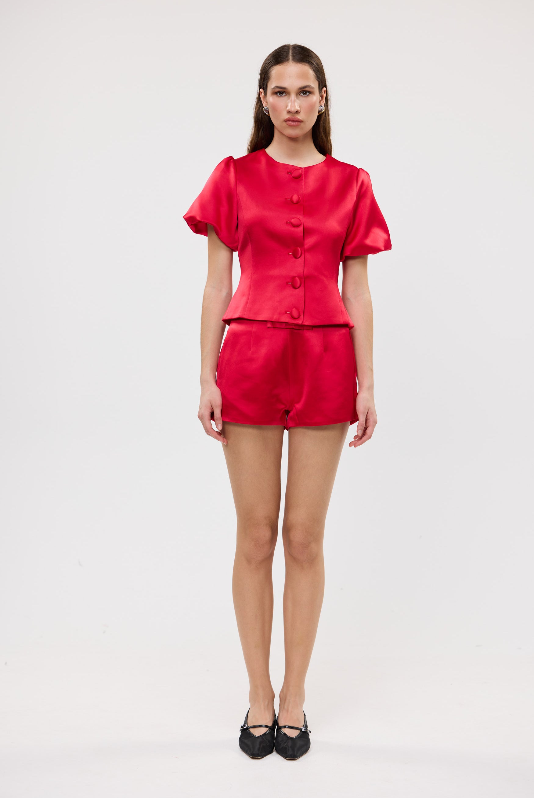 bubish Penelope Bow Hot Short Red SHORTS