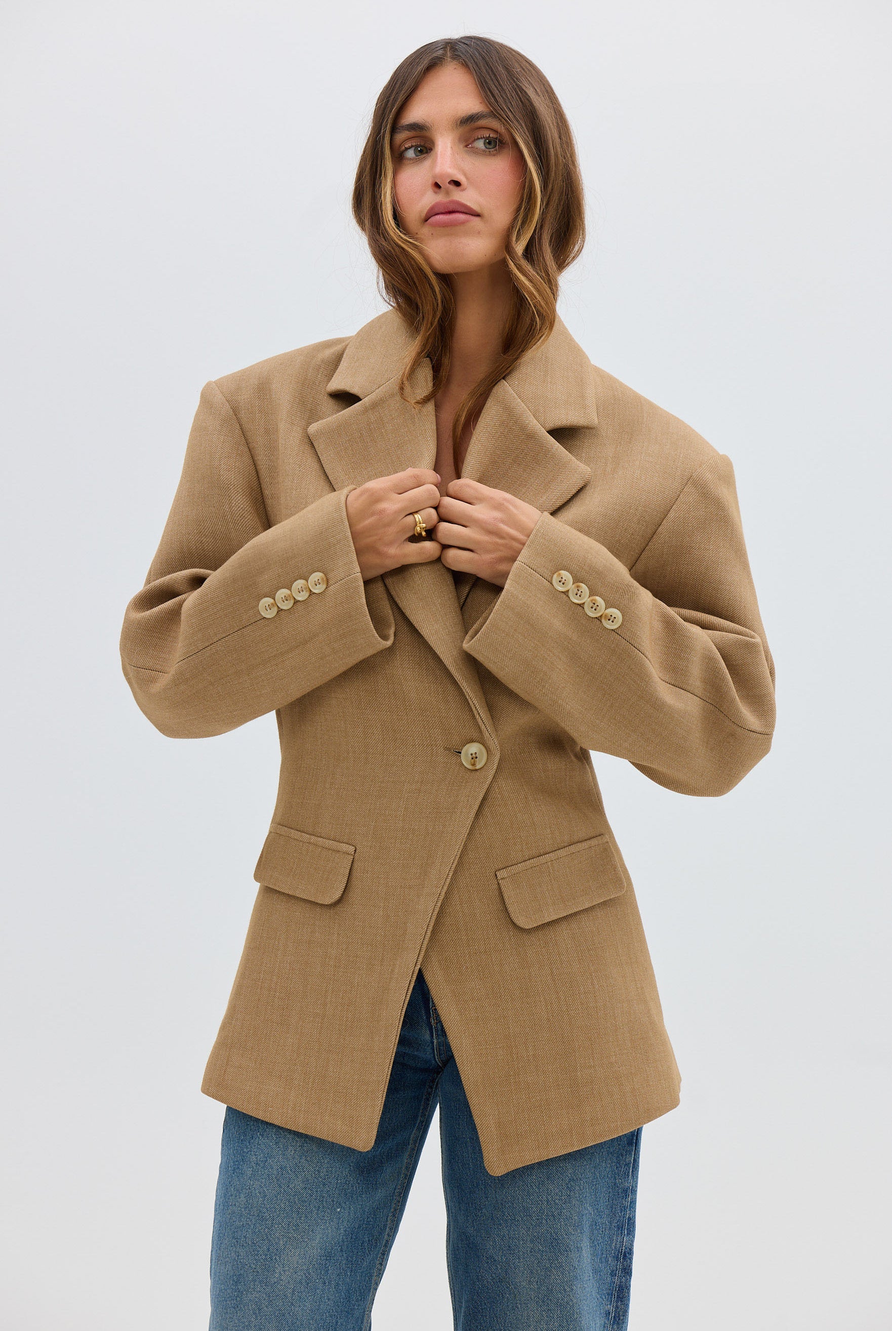 bubish Saskia Cinched Blazer Caramel BLAZER