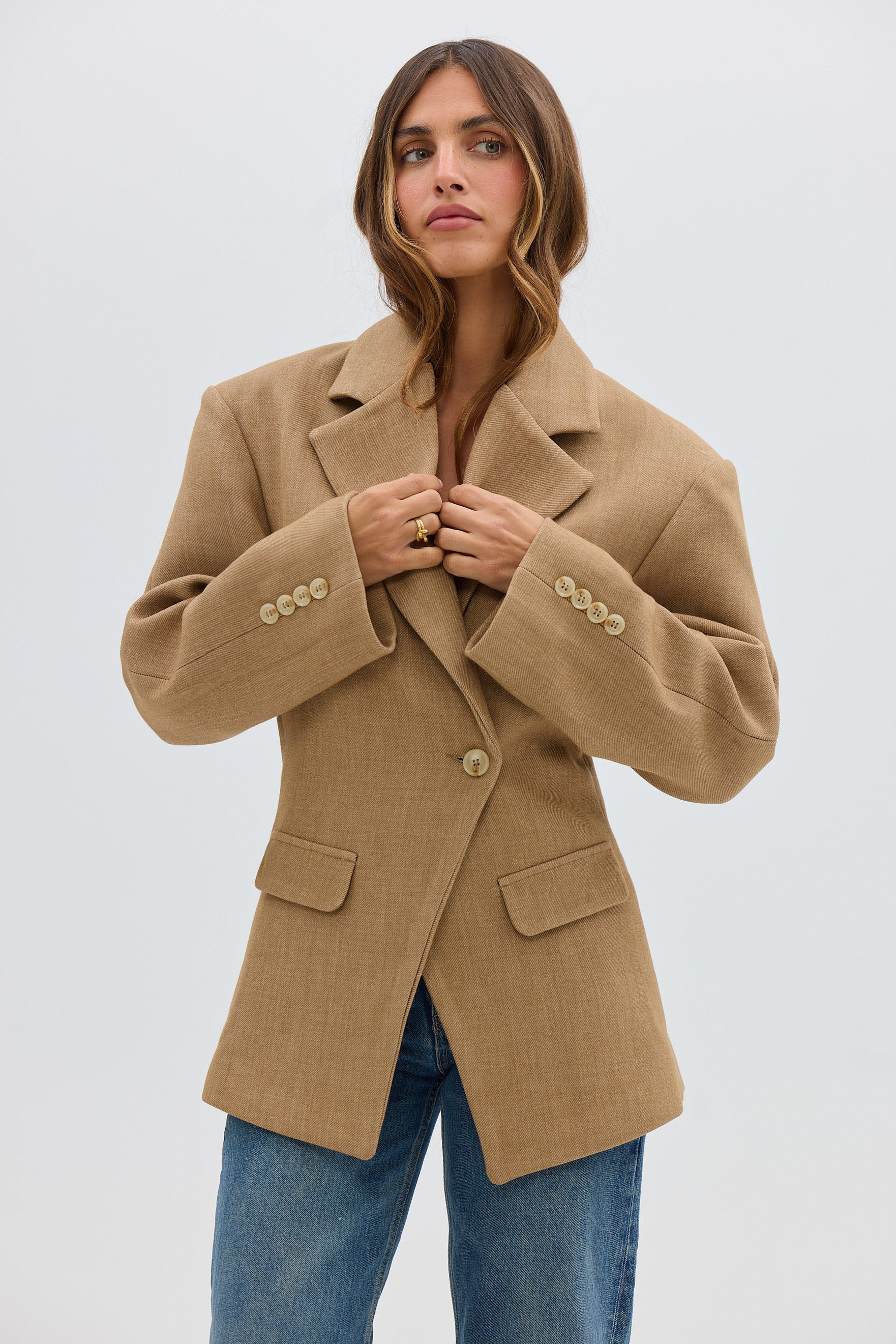 bubish Saskia Cinched Blazer Caramel BLAZER