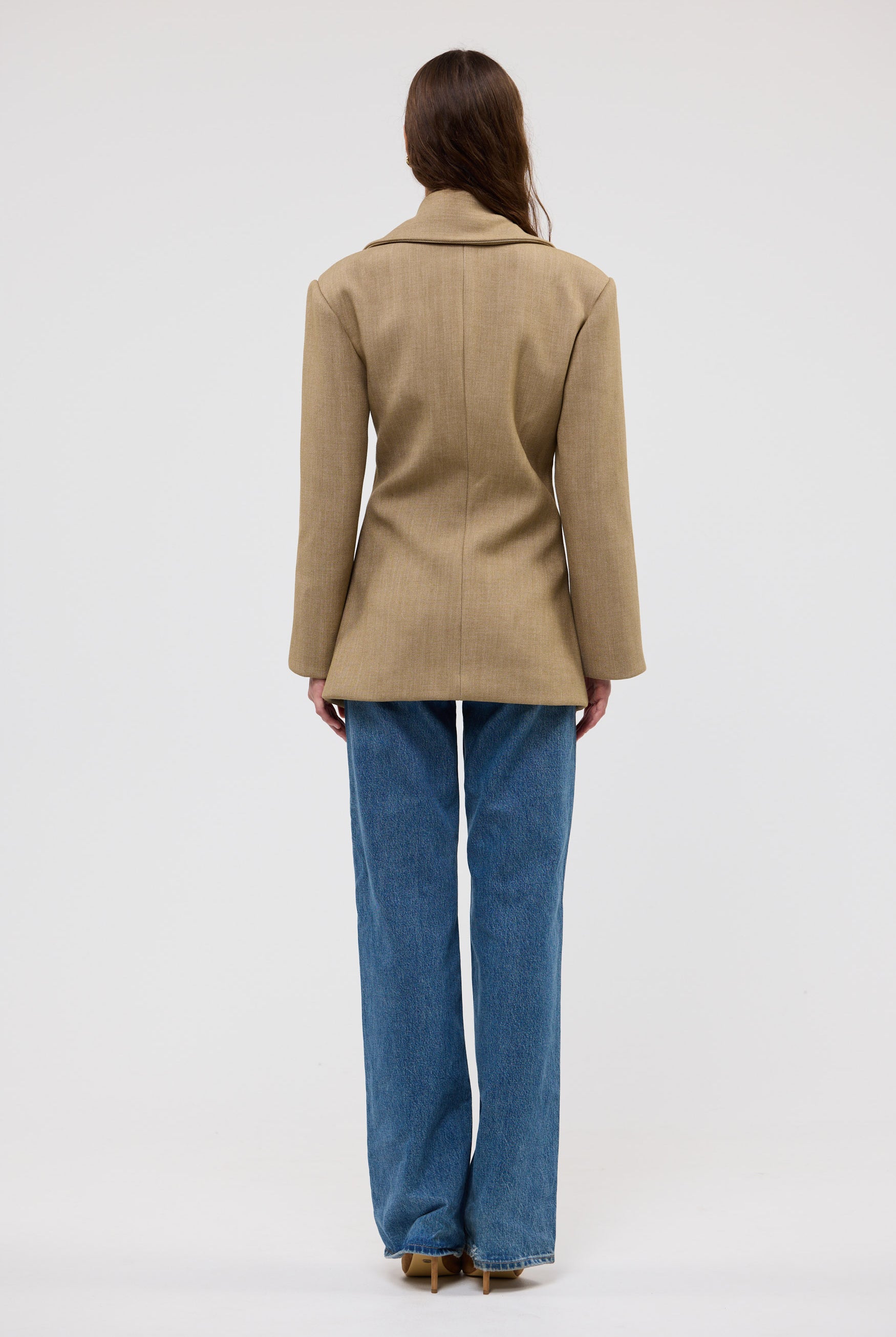 bubish Saskia Cinched Blazer Caramel CINCHED BLAZER