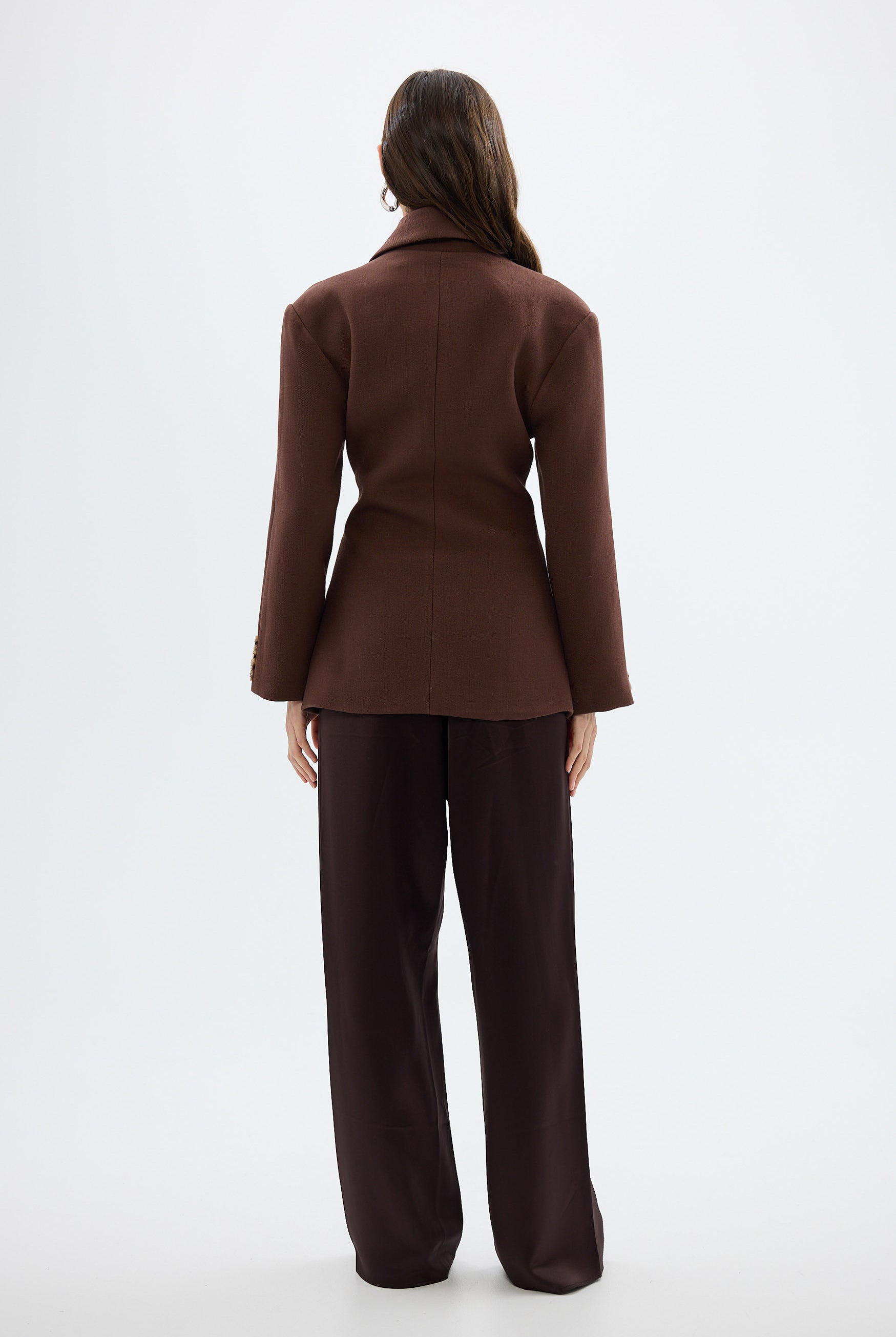 bubish Saskia Cinched Blazer - Chocolate BLAZER