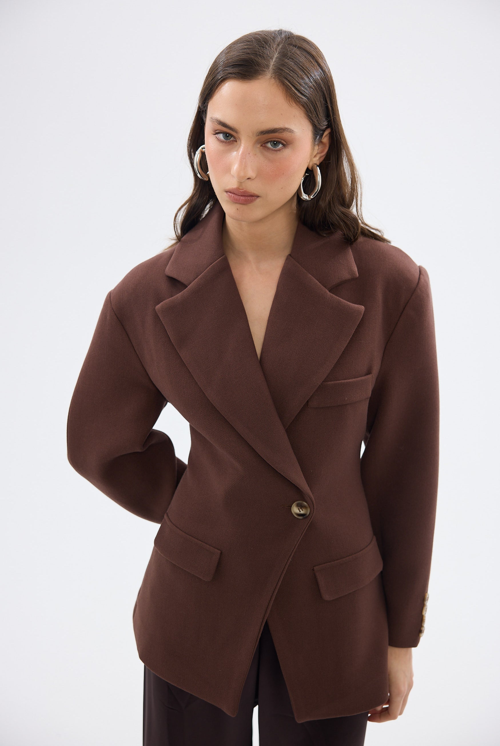 bubish Saskia Cinched Blazer - Chocolate BLAZER