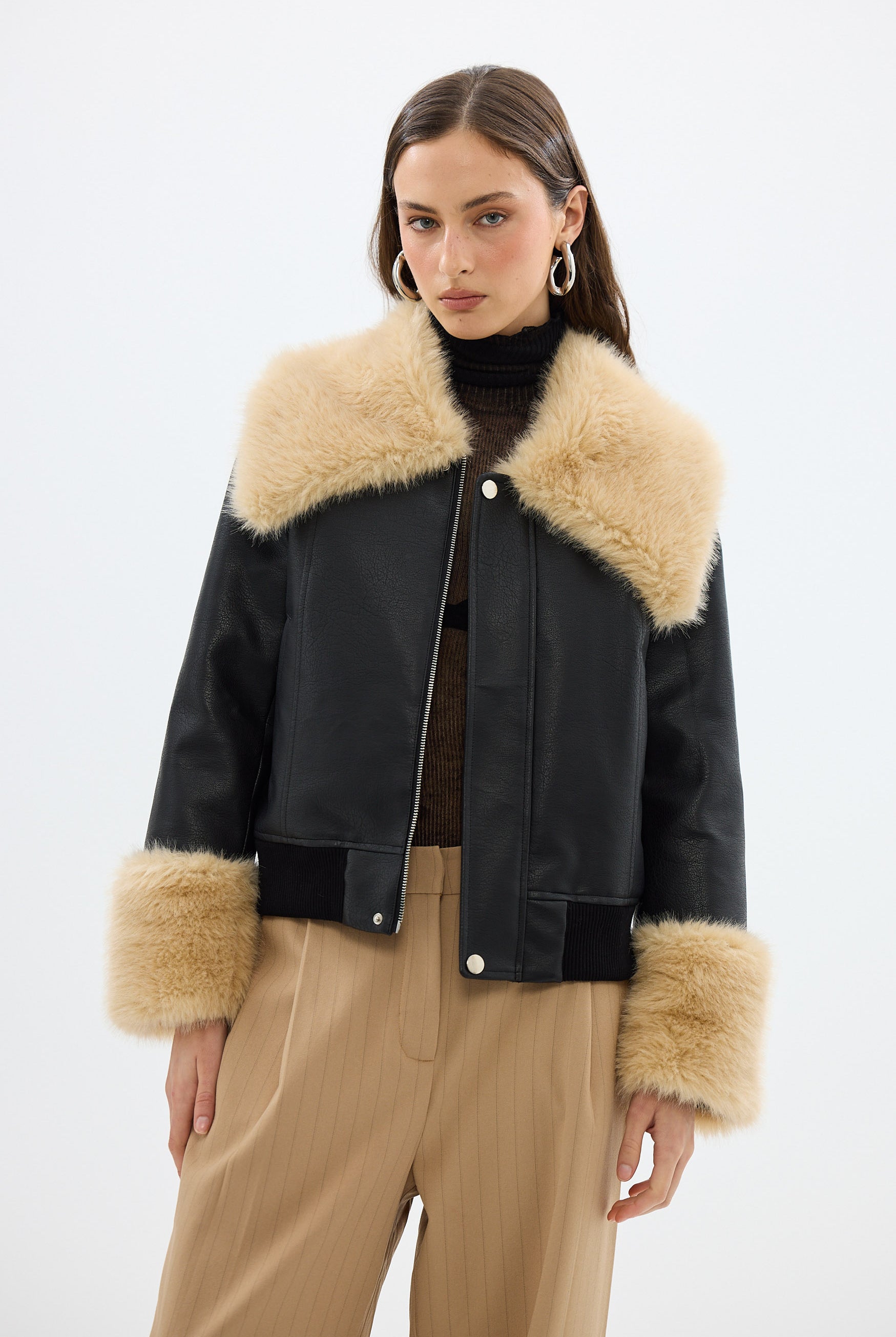 bubish Willow Jacket Black FAUX LEATHER JACKET