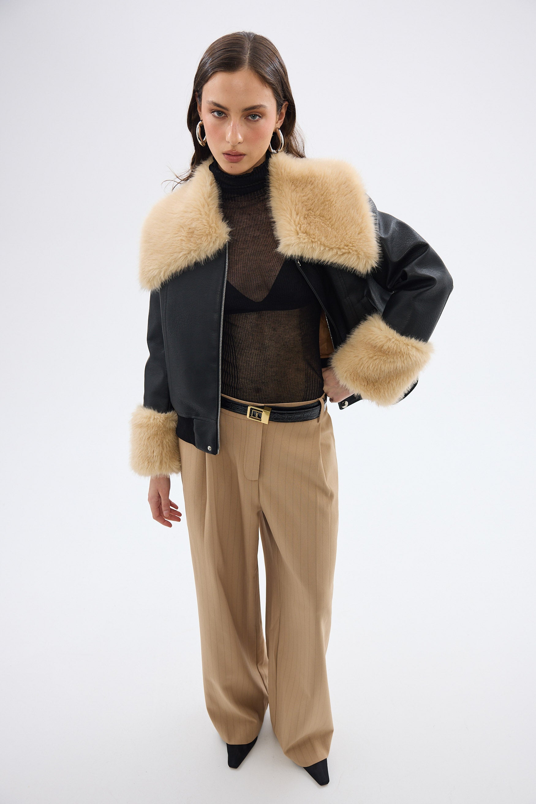 bubish Willow Jacket Black FAUX LEATHER JACKET